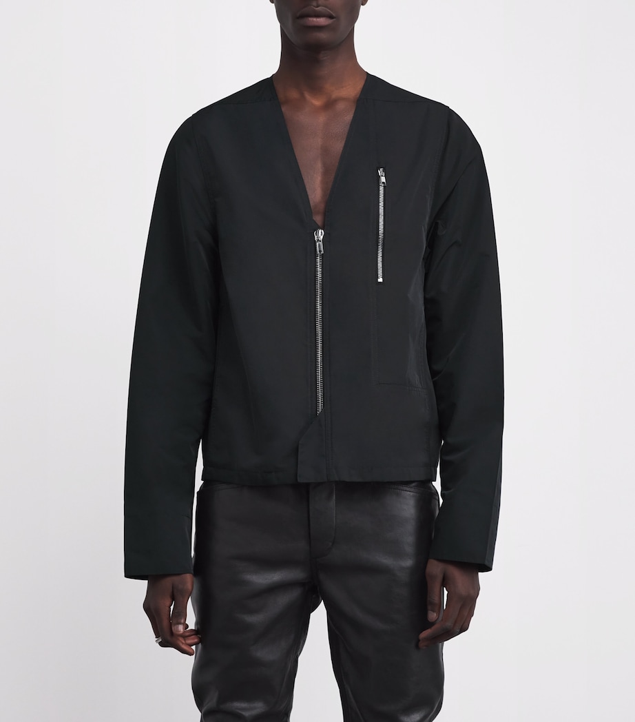 V-Neck Safety Bomber Jacket 09/BLACK Image 3