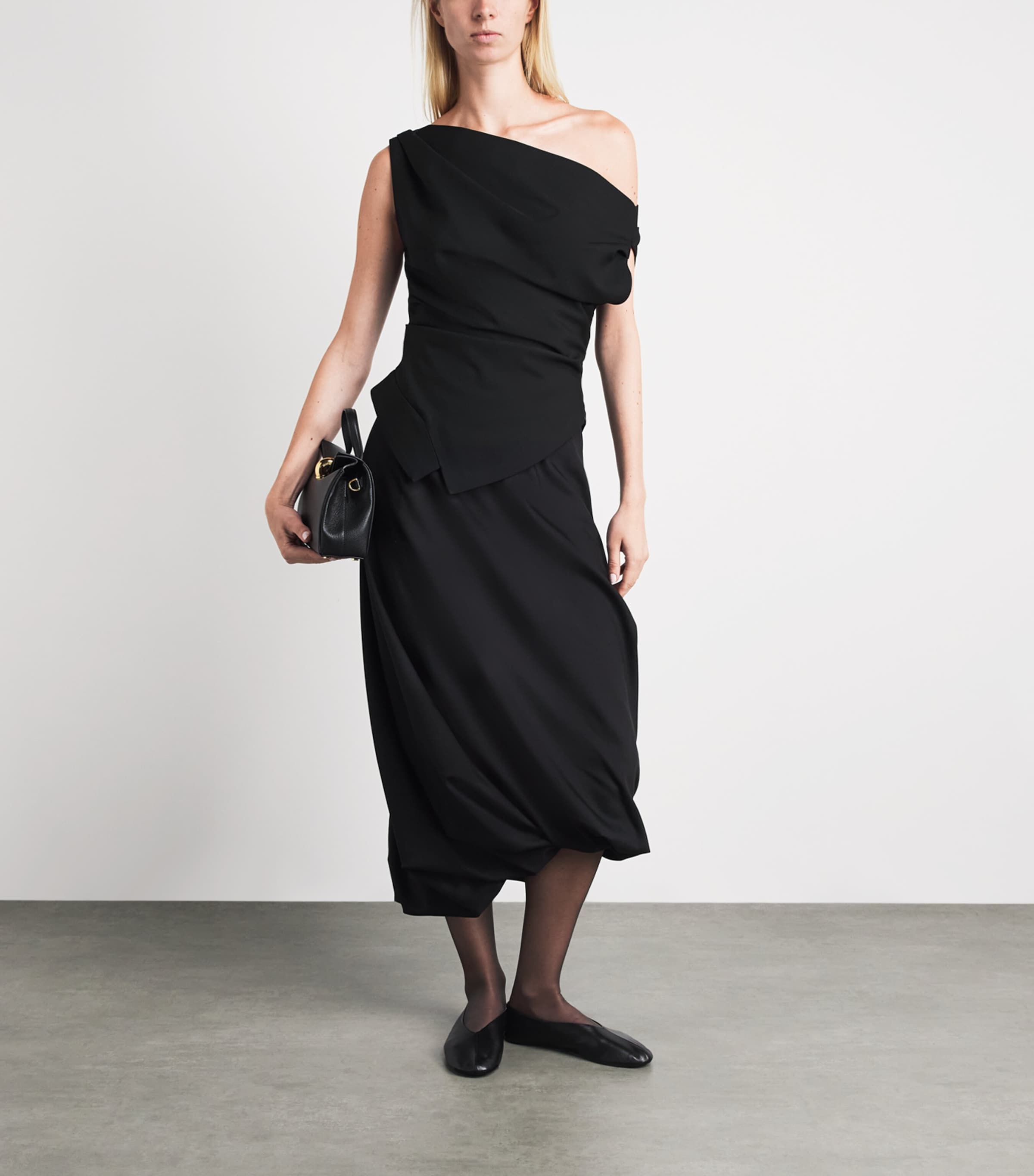 Róhe Womens Off Shoulder Top Black Image 2