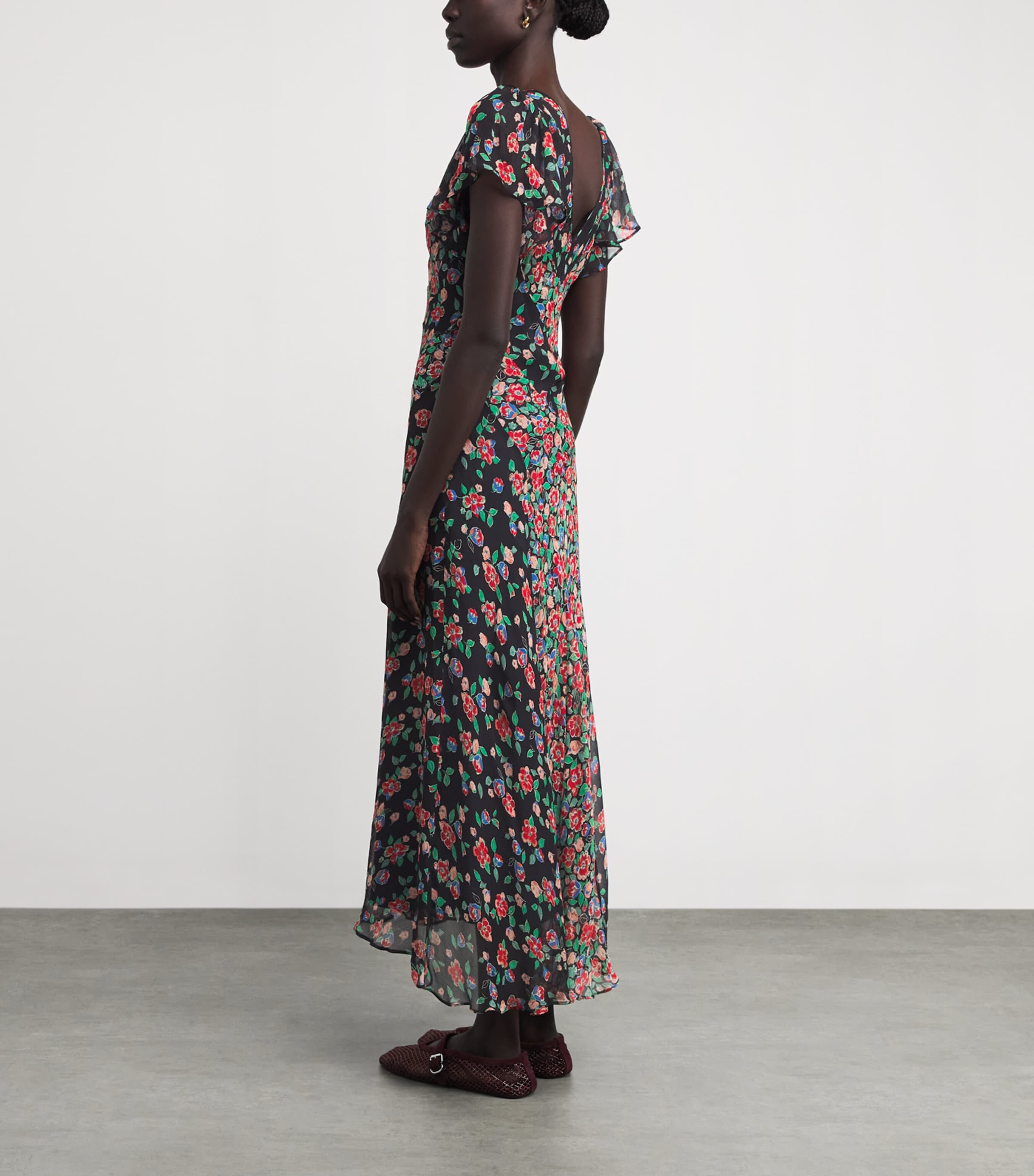 Floral Bexley Jeannie Midi Dress JEANNIE MIX CHARCL Image 3