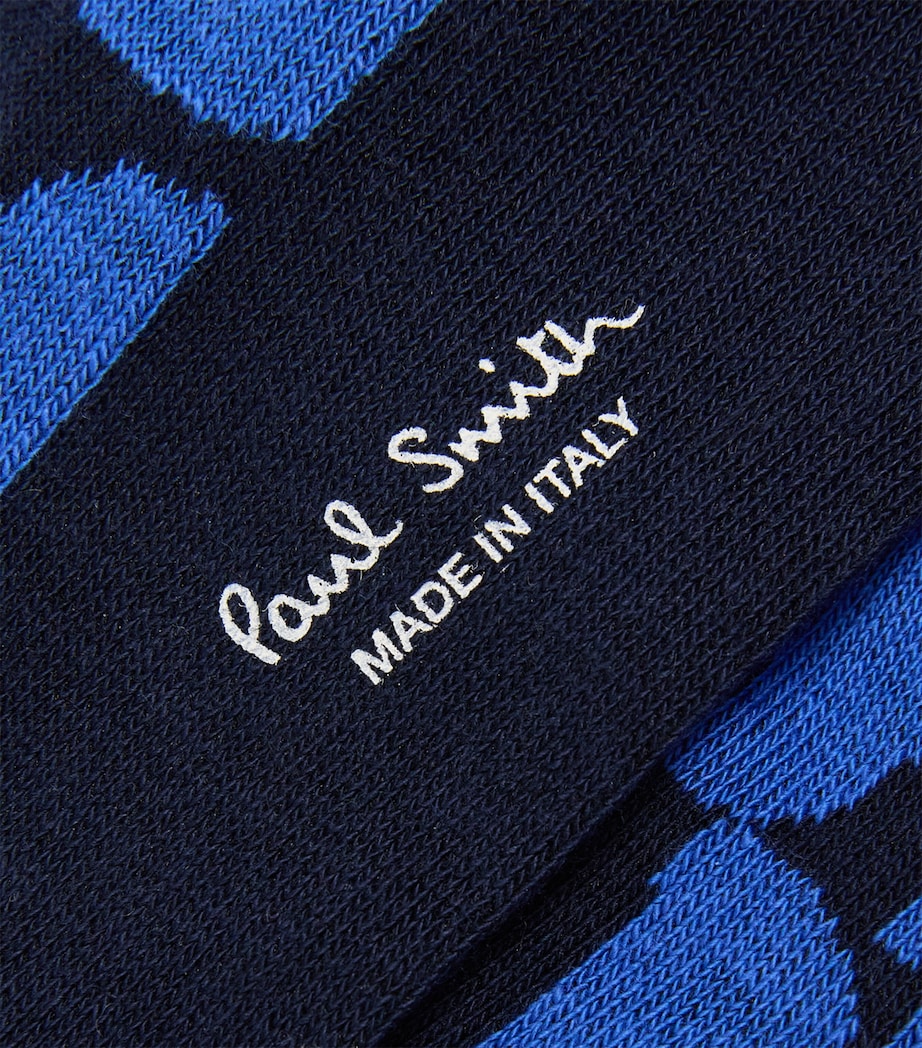 Organic Cotton-Blend Socks BLUE Image 2