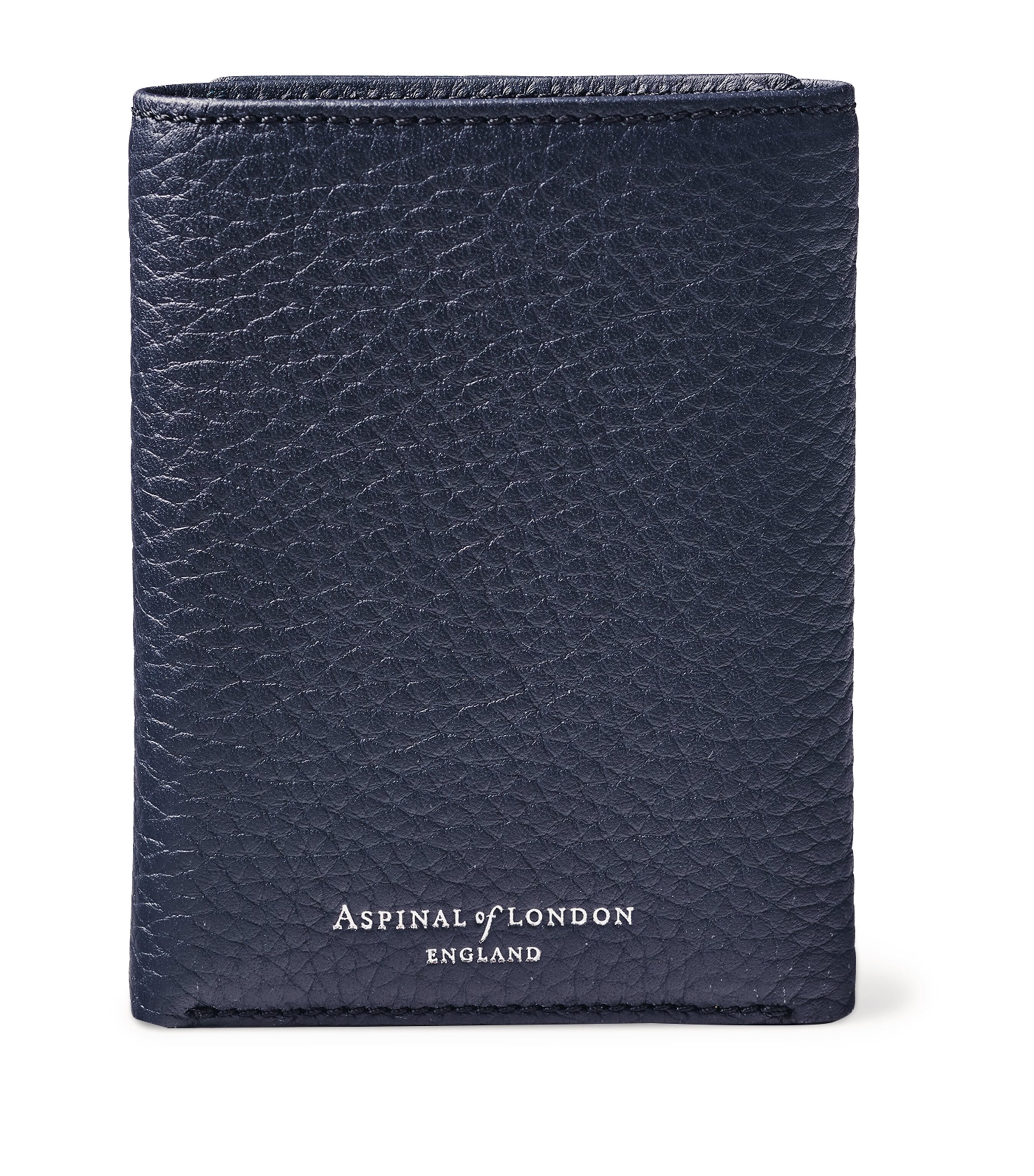 Leather Wallet NAVY Image 2