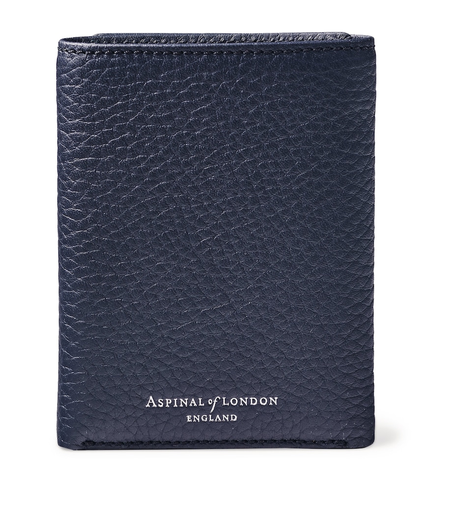 Leather Wallet NAVY Image 2