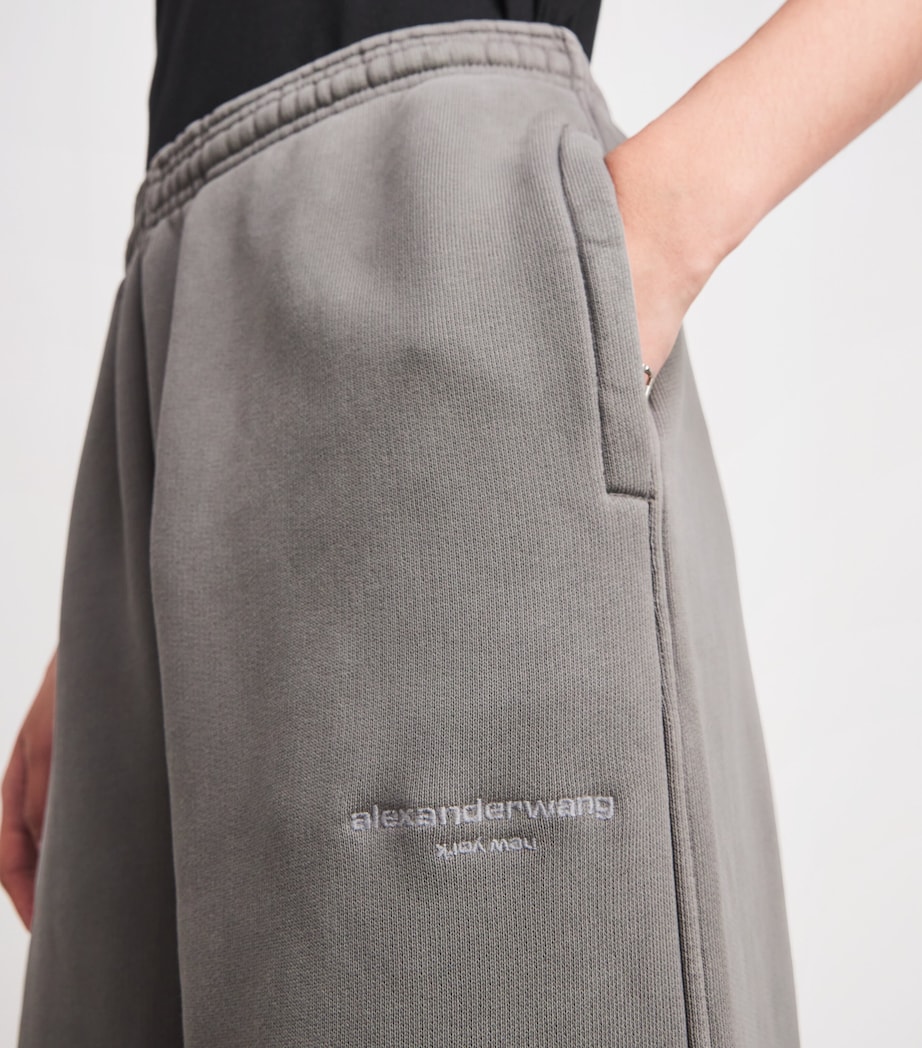 Cotton Articulated-Leg Sweatpants 064A WASHED CEMENT Image 6