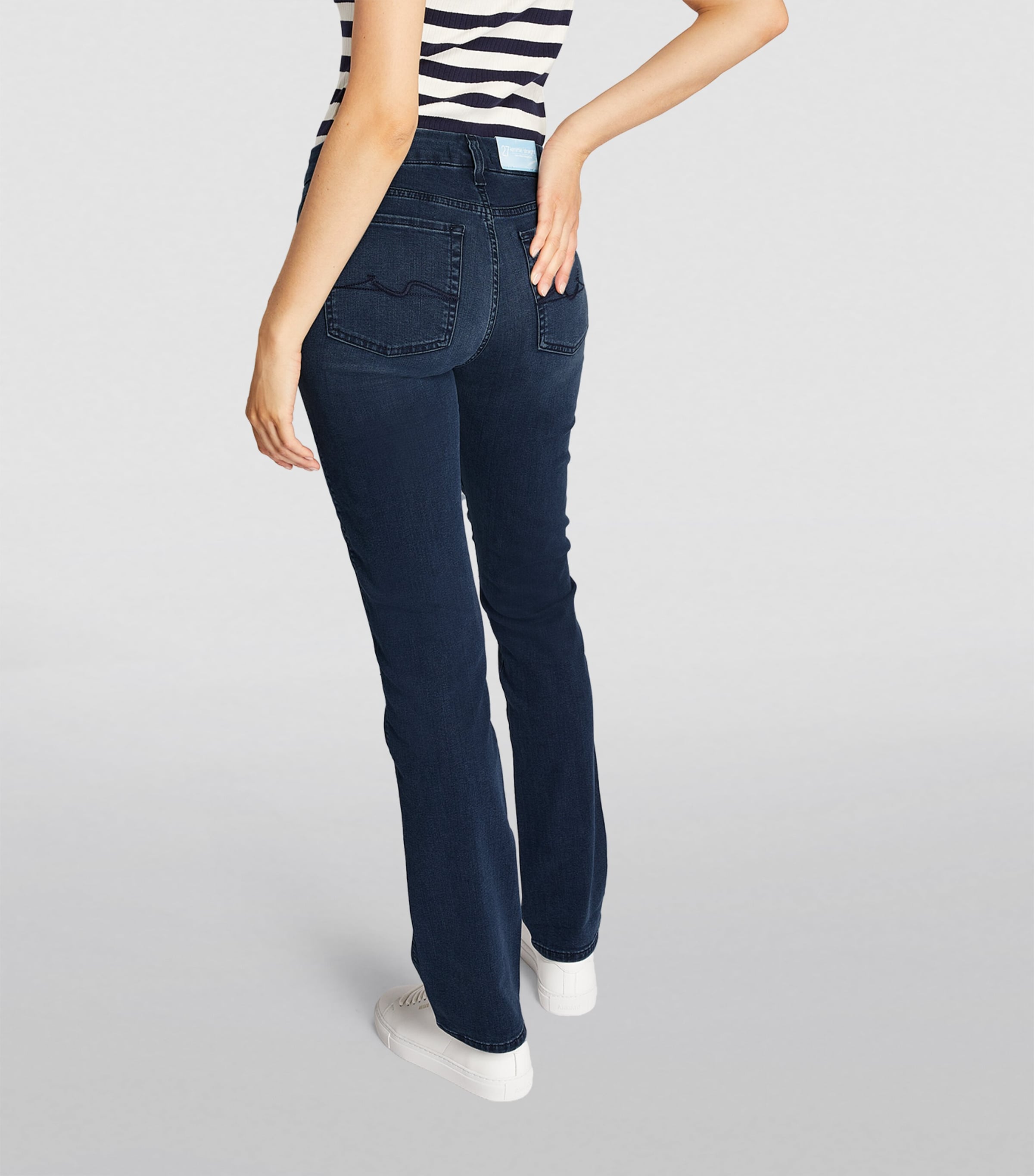 B(Air) The Straight Jeans DARK BLUE Image 4