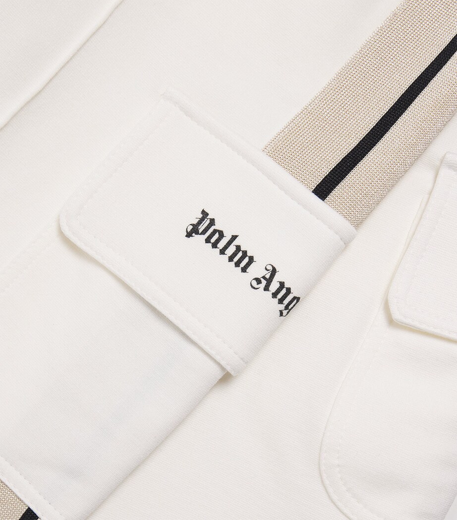 Palm Angels Kids Cargo Wide-Leg Trousers (4-12+ Years) White Image 4
