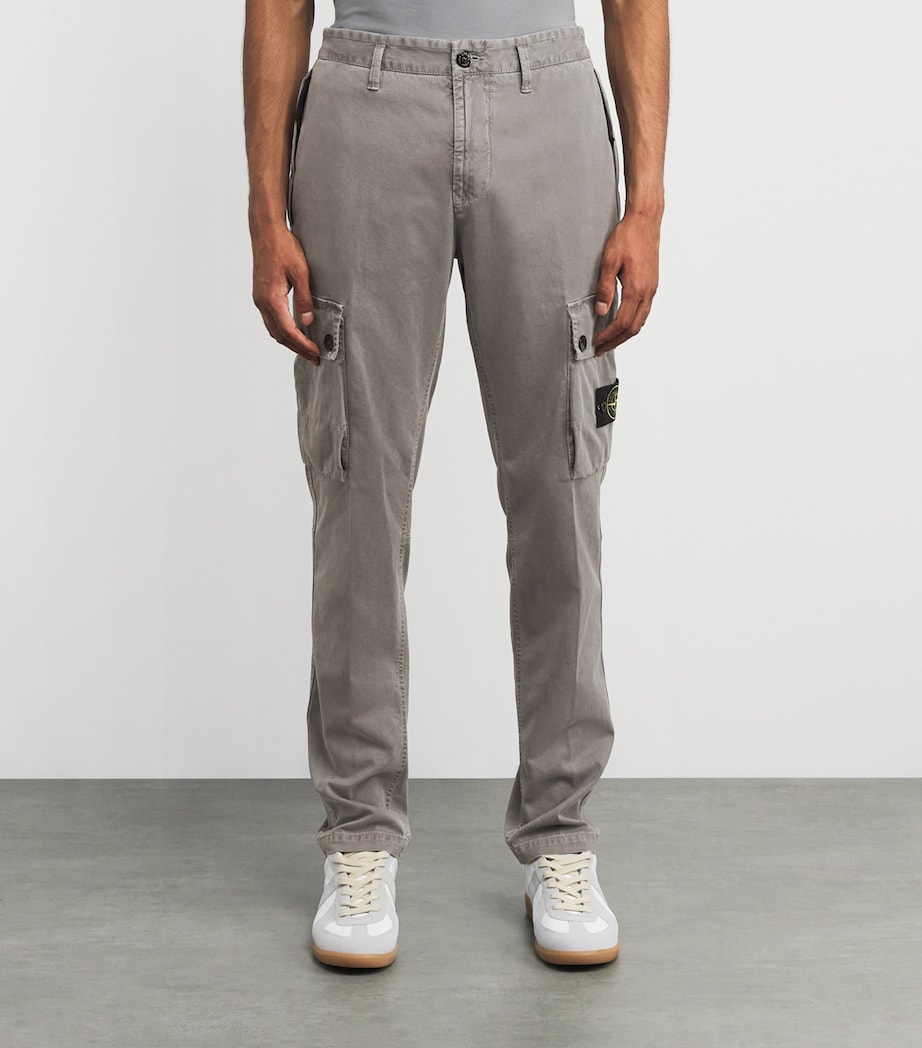 Faded Slim Cargo Trousers V016B Image 3