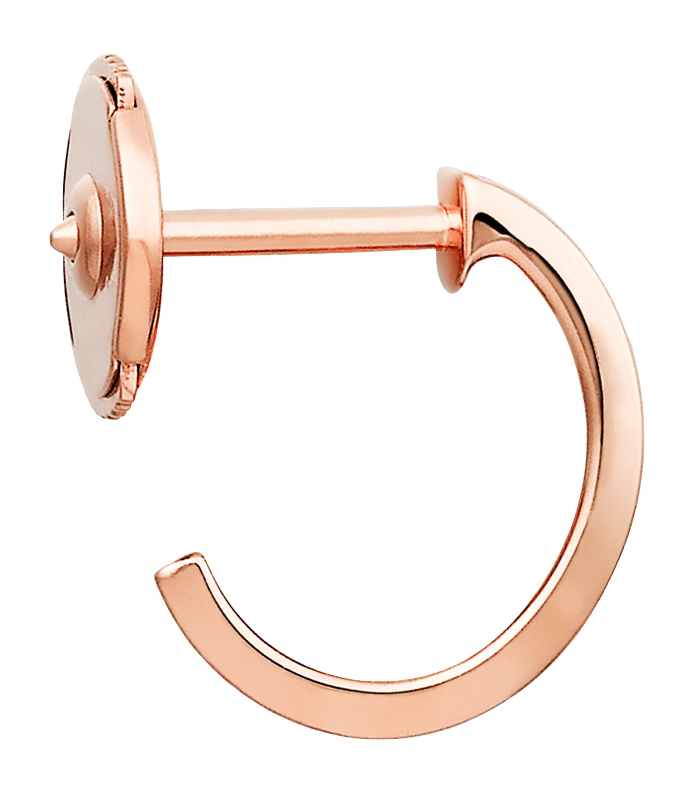 Rose Gold LOVE Hoop Earrings ROSE GOLD Image 3