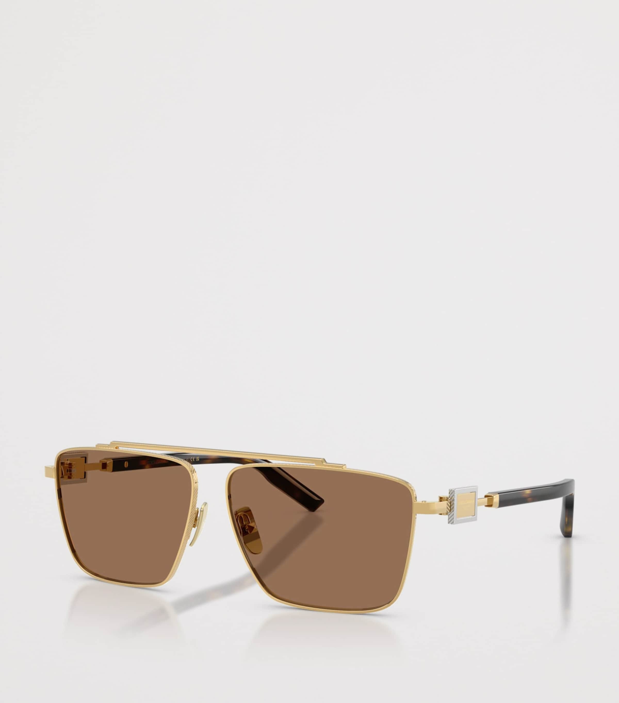Dolce&Gabbana Metal Square Sunglasses Gold Image 2