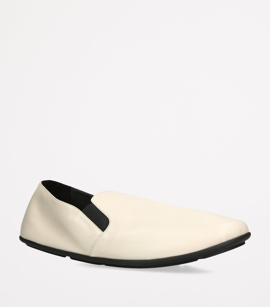 Vincit Leather Slip-On Loafers BONE Image 3