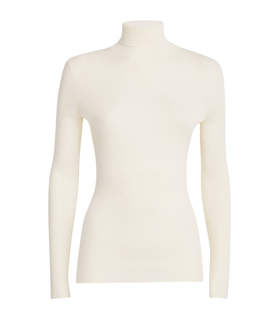 Wool-Silk Rollneck Sweater ECRU Image 1