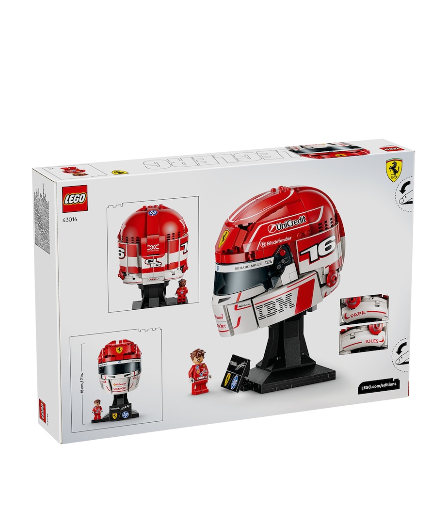 Lego Editions Scuderia Ferrari HP Charles Leclerc Helmet 43014 Image 2