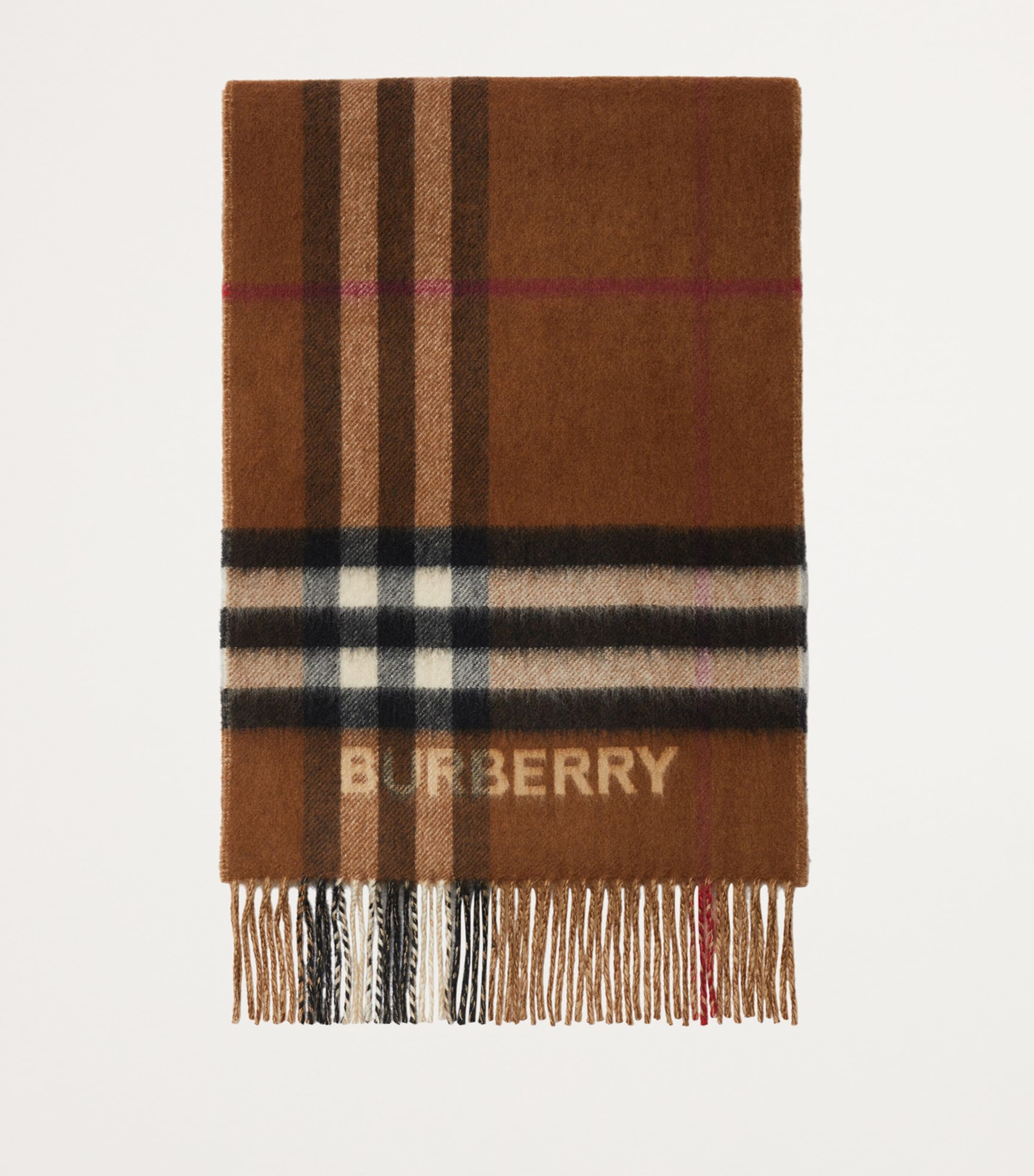 Burberry Cashmere Contrast Check Scarf | Harrods UK