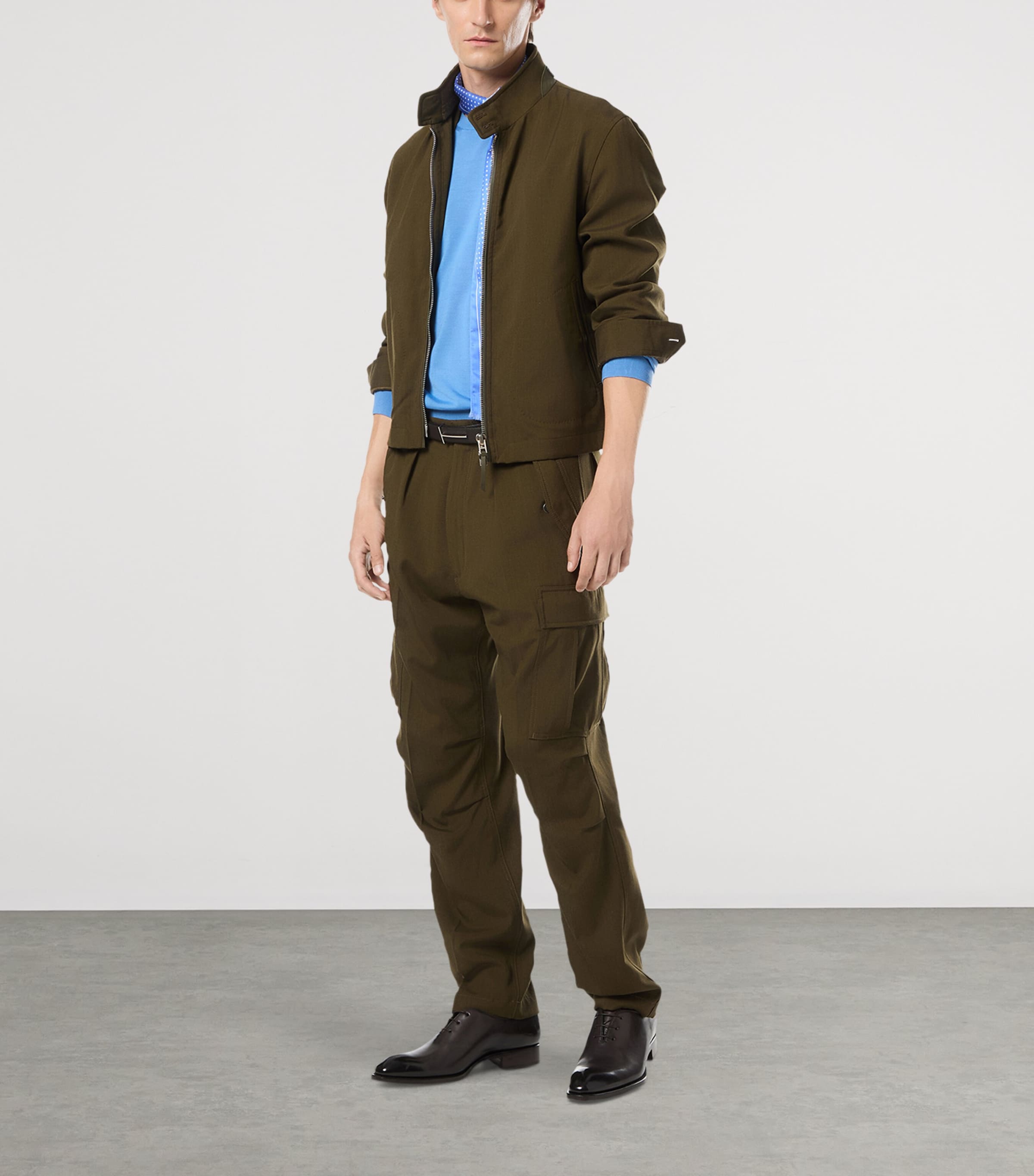 Wool-Cashmere-Silk Bomber Jacket GAV Image 4