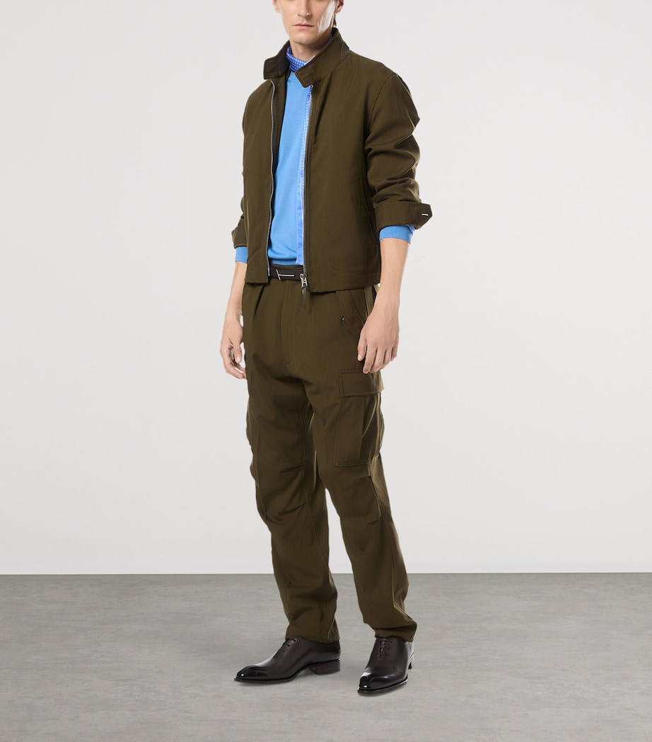 Wool-Cashmere-Silk Bomber Jacket GAV Image 4