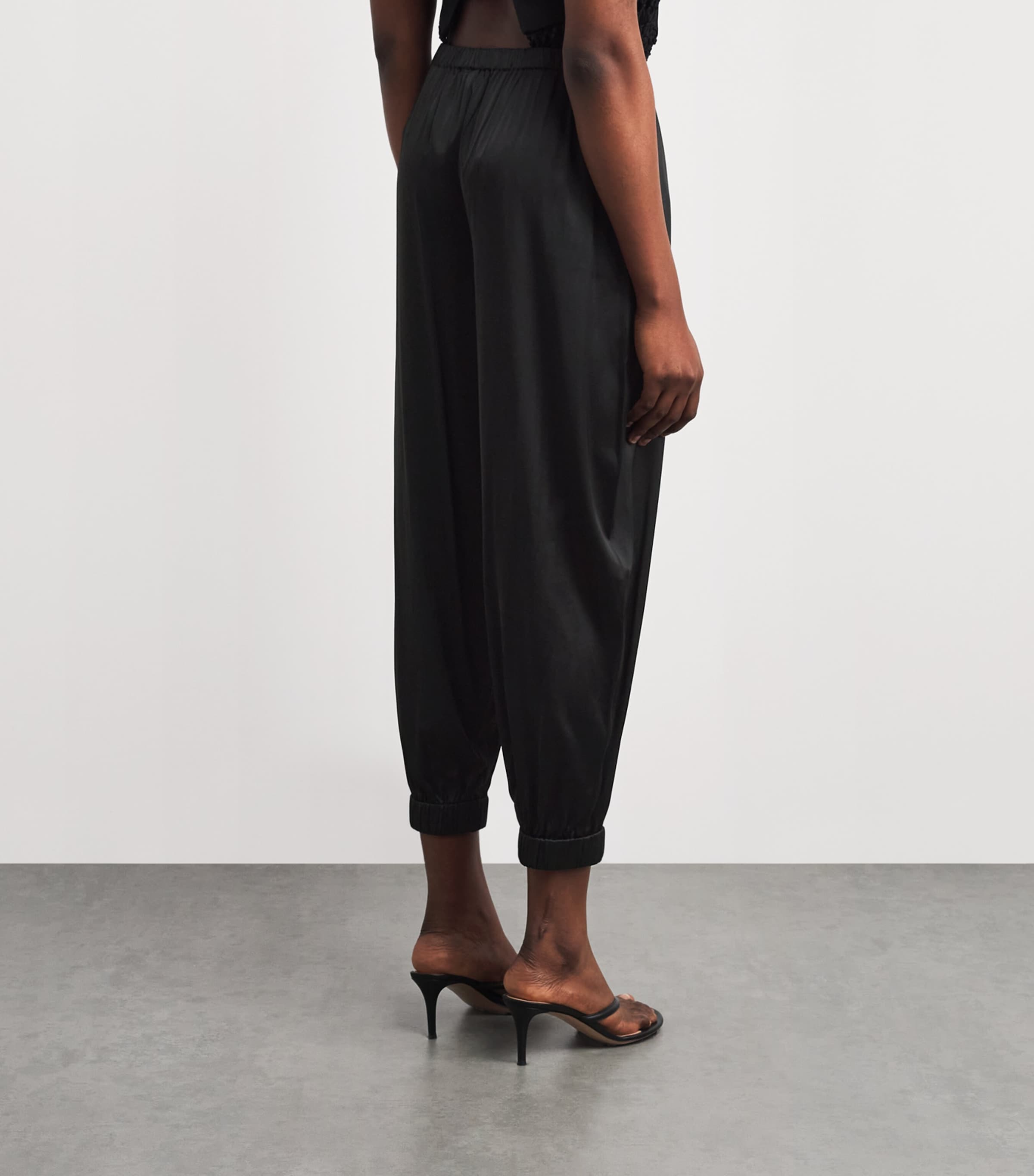 Alice+Olivia Womens Balloon-Leg Declan Genie Trousers Black Image 5