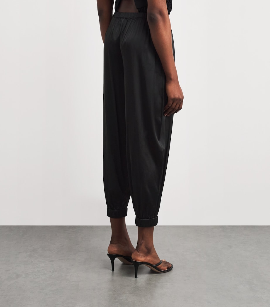 Alice+Olivia Womens Balloon-Leg Declan Genie Trousers Black Image 5