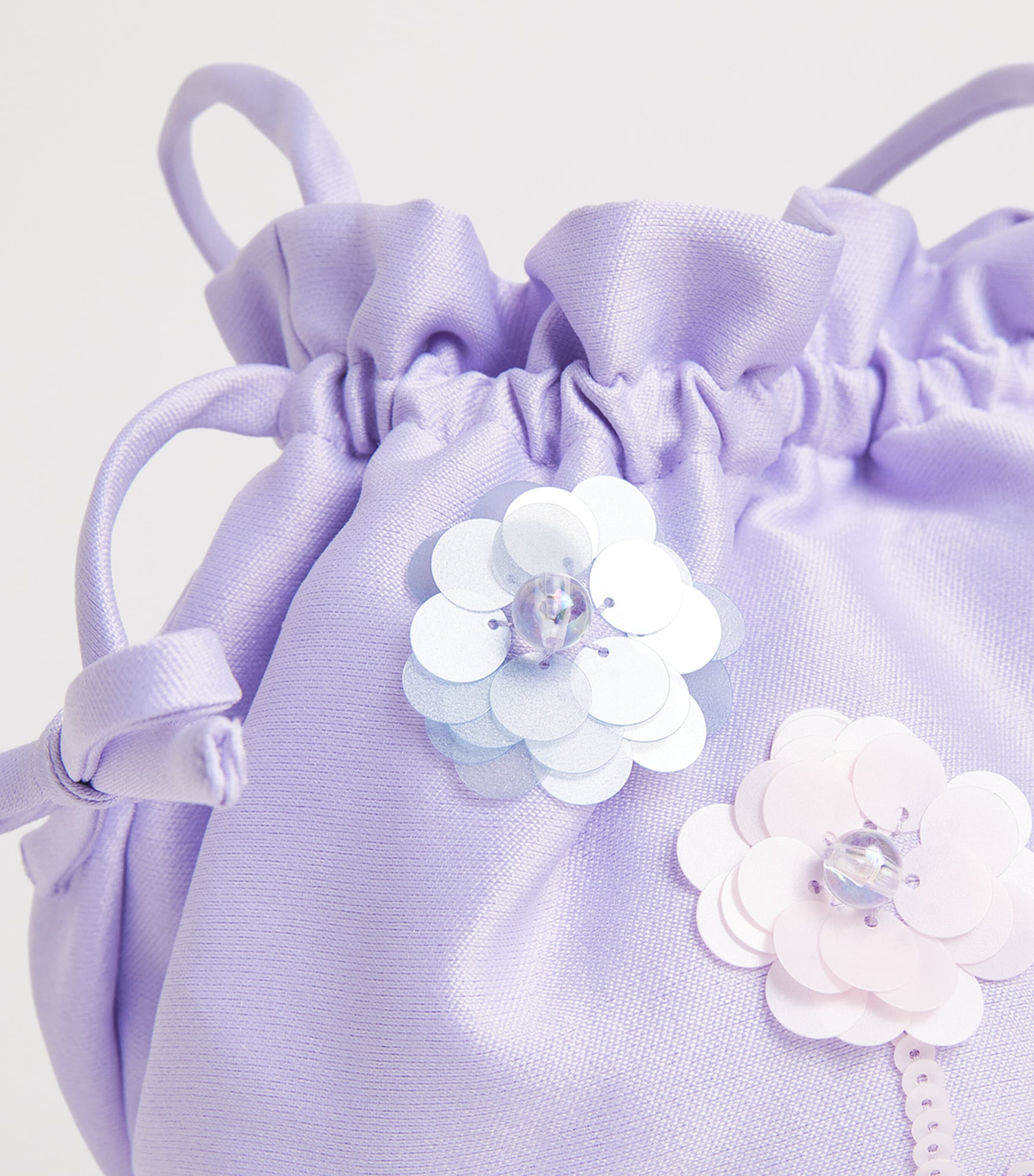 Self-Portrait Kids Embellished Top-Handle Bag Lilac Image 3