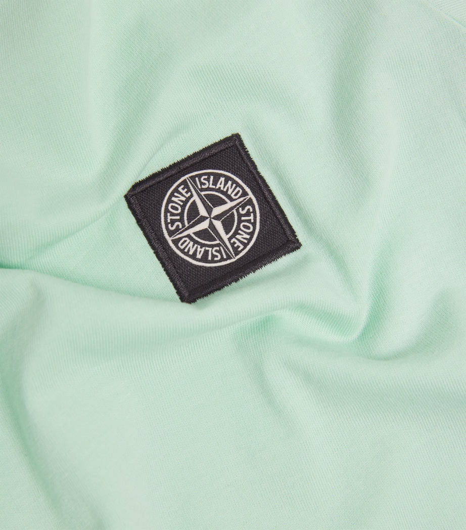 Cotton Logo T-Shirt (4-14 Years) V0044AQUA Image 3