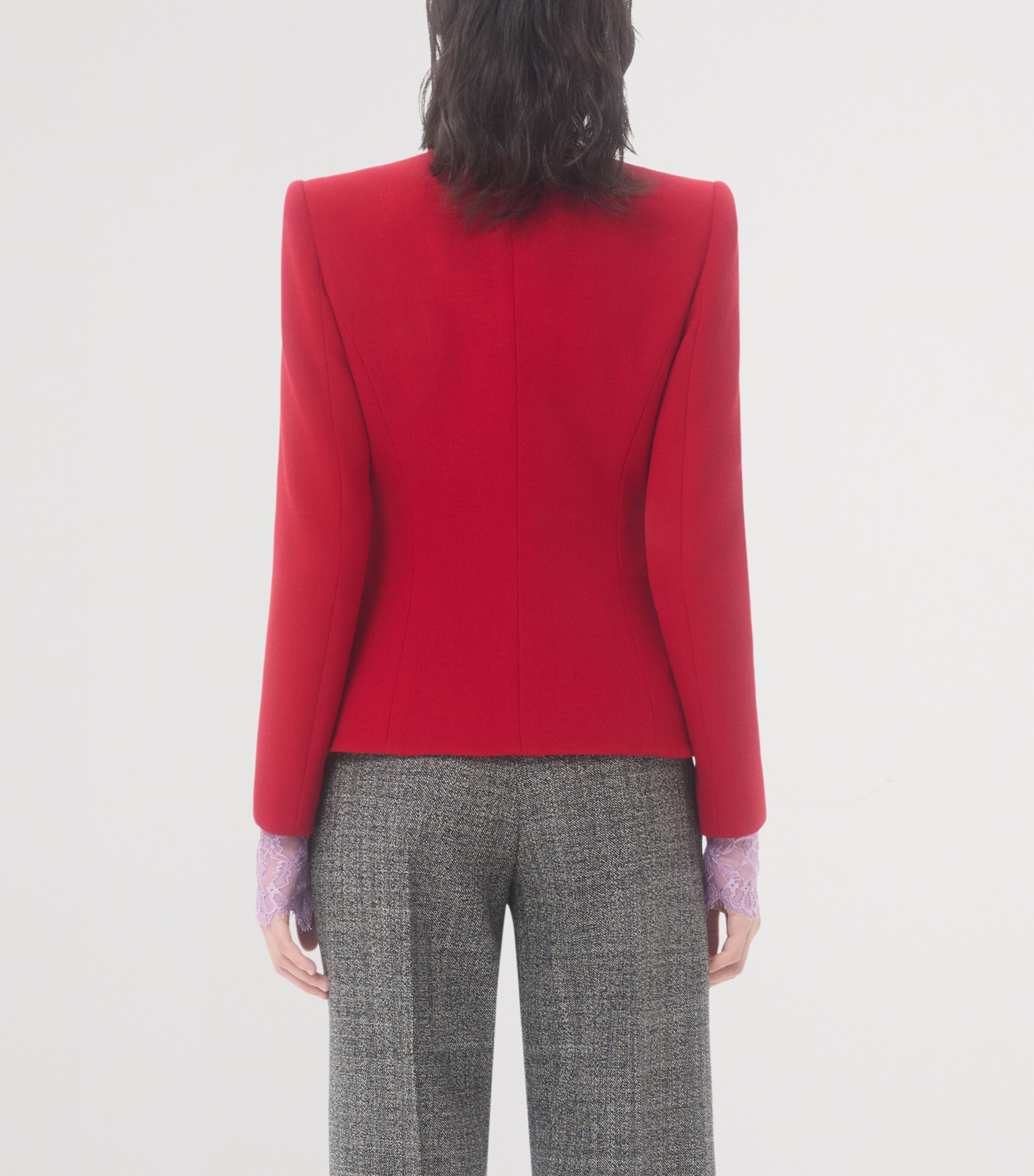 Virgin Wool Bow Blazer 9QK Image 7