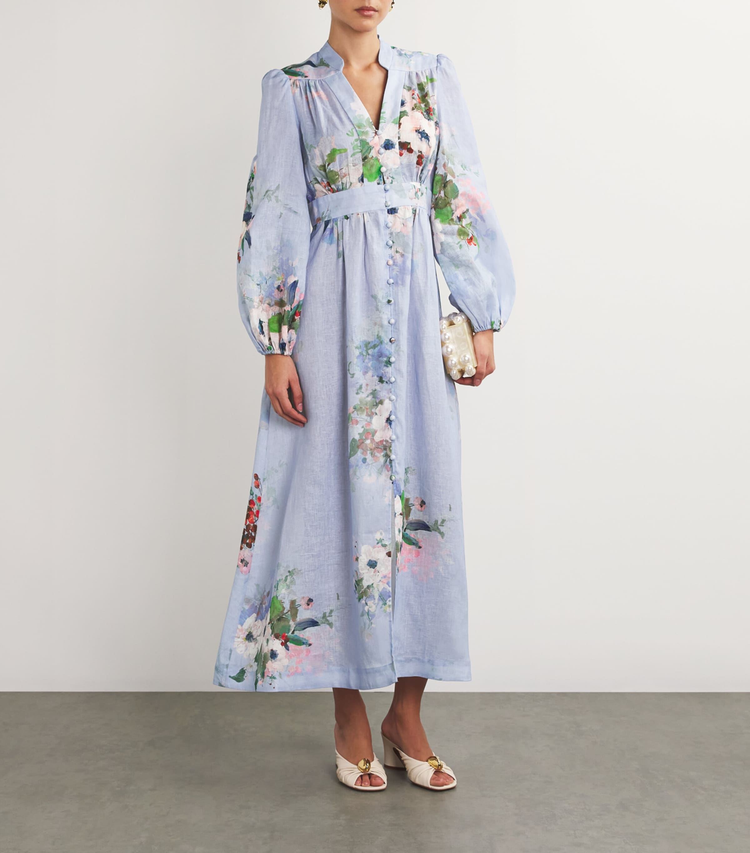 sachin and babi light blue dress Shop Designer Linen Dresses main image 1