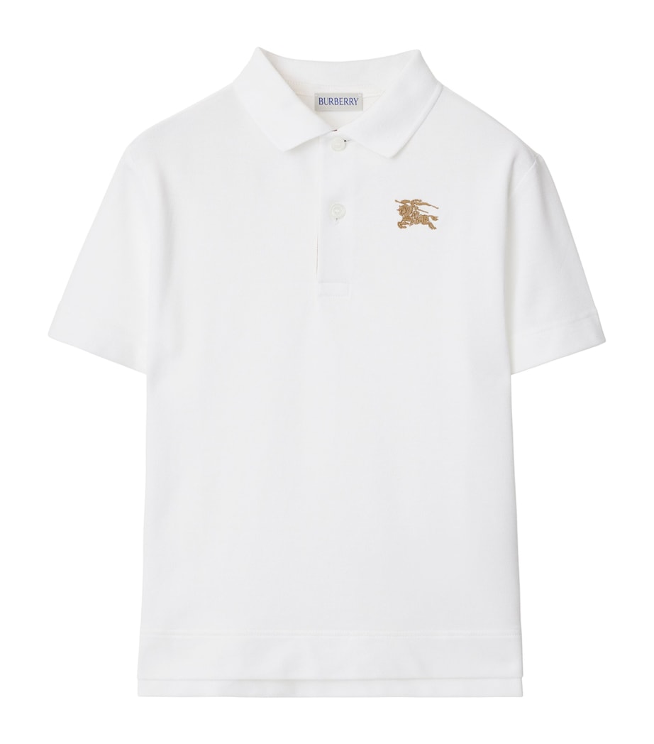 Cotton Polo Shirt (3-12 Years) WHITE Image 1