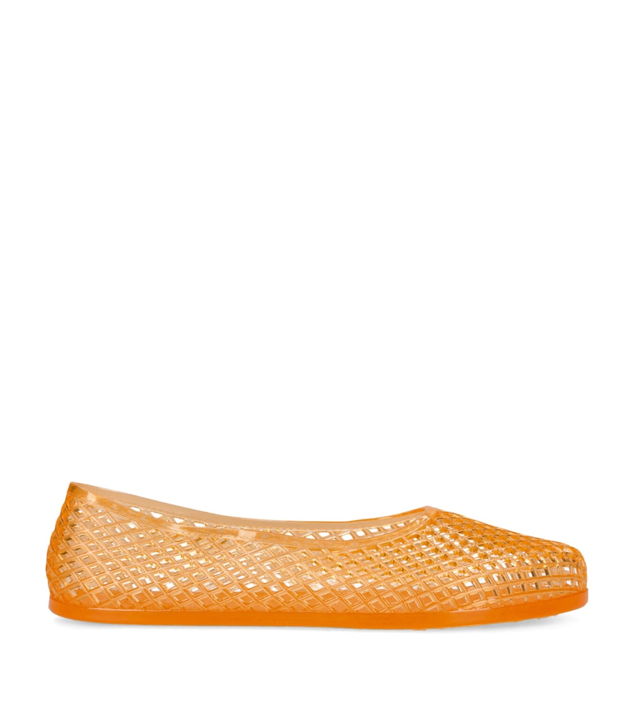 Ancient Greek Sandals Jelly Iro Ballet Flats Orange Image 1