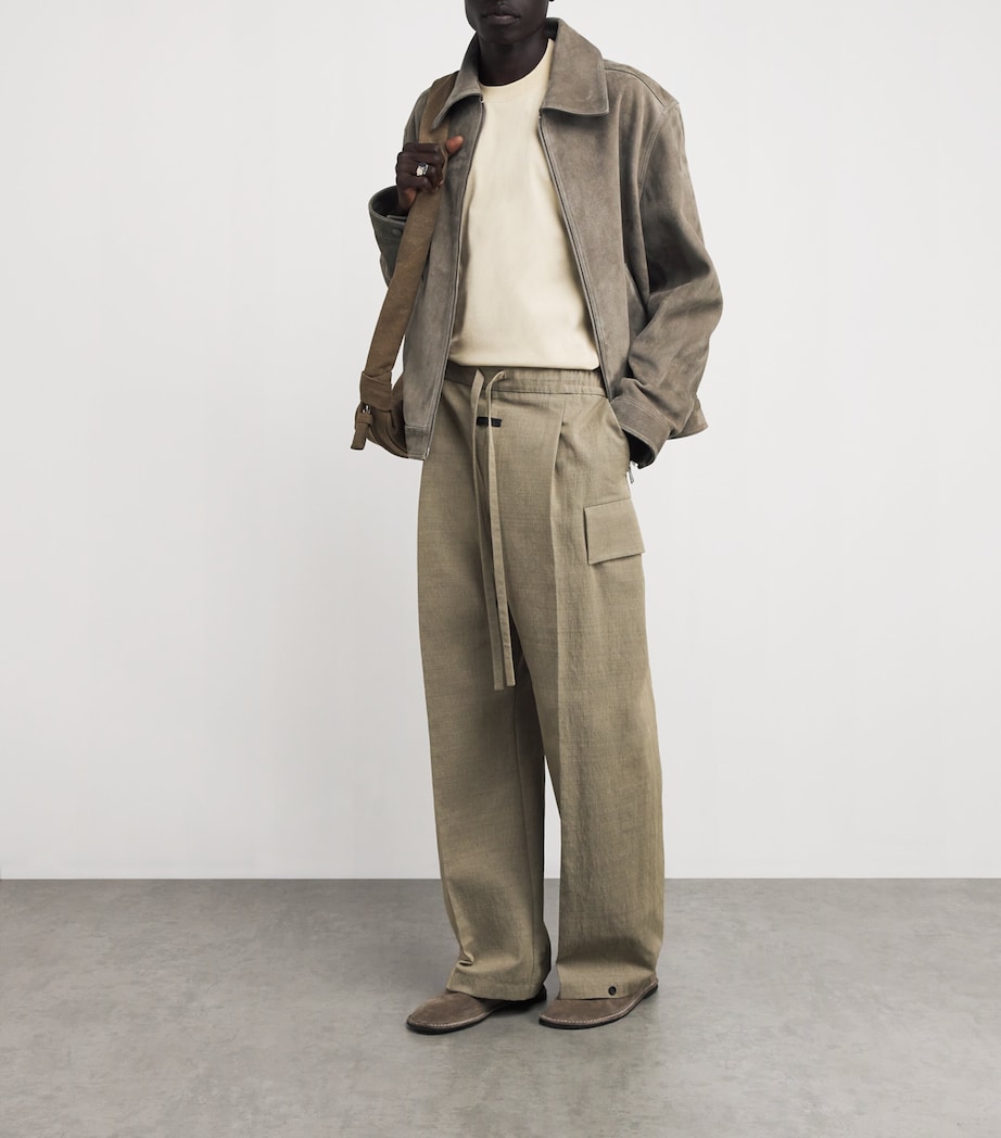 Suede Bomber Jacket CENDRE/0952 Image 2