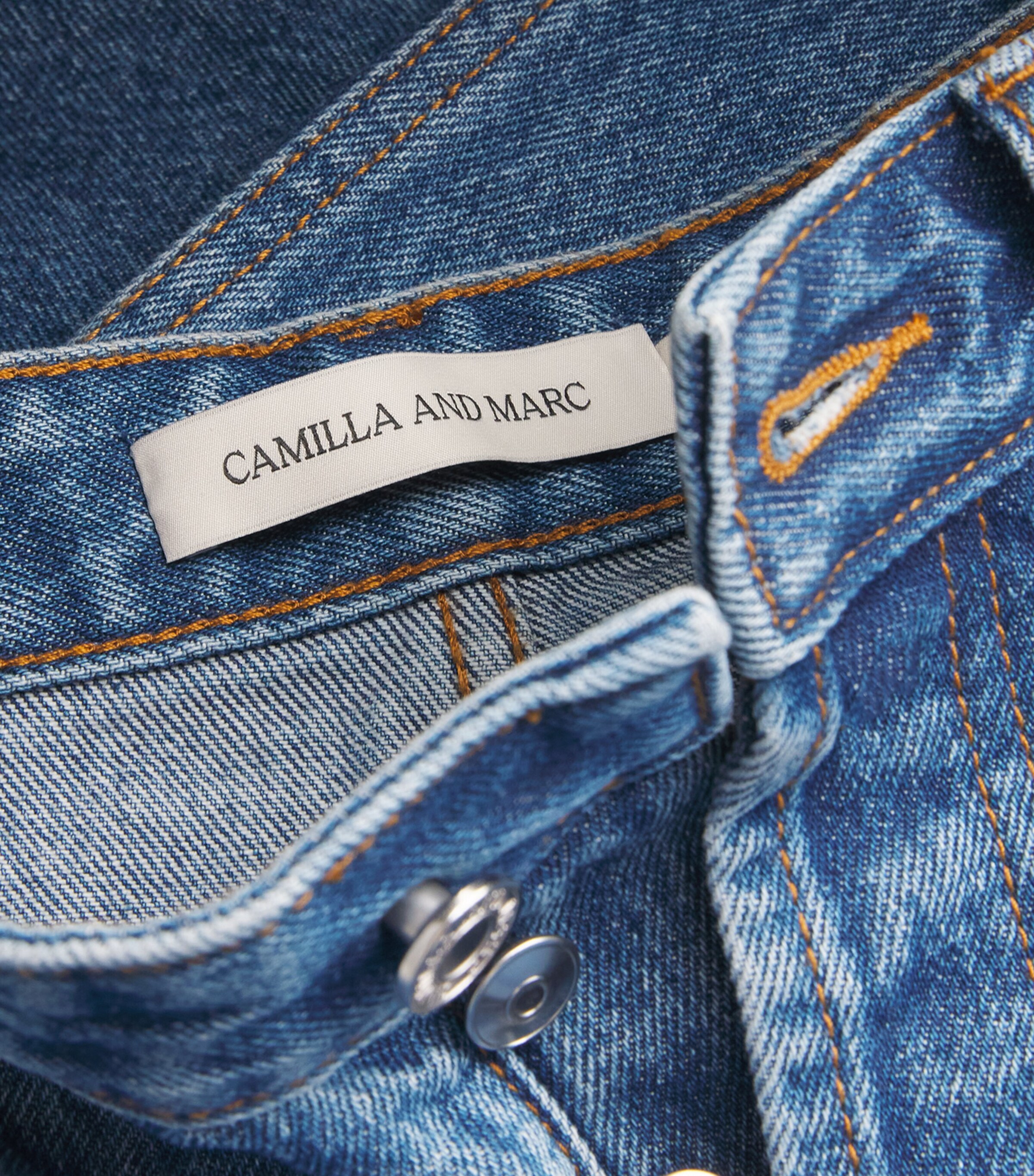 CAMILLA AND MARC Womens Manuela High-Rise Straight Jeans Classic Blue Image 5