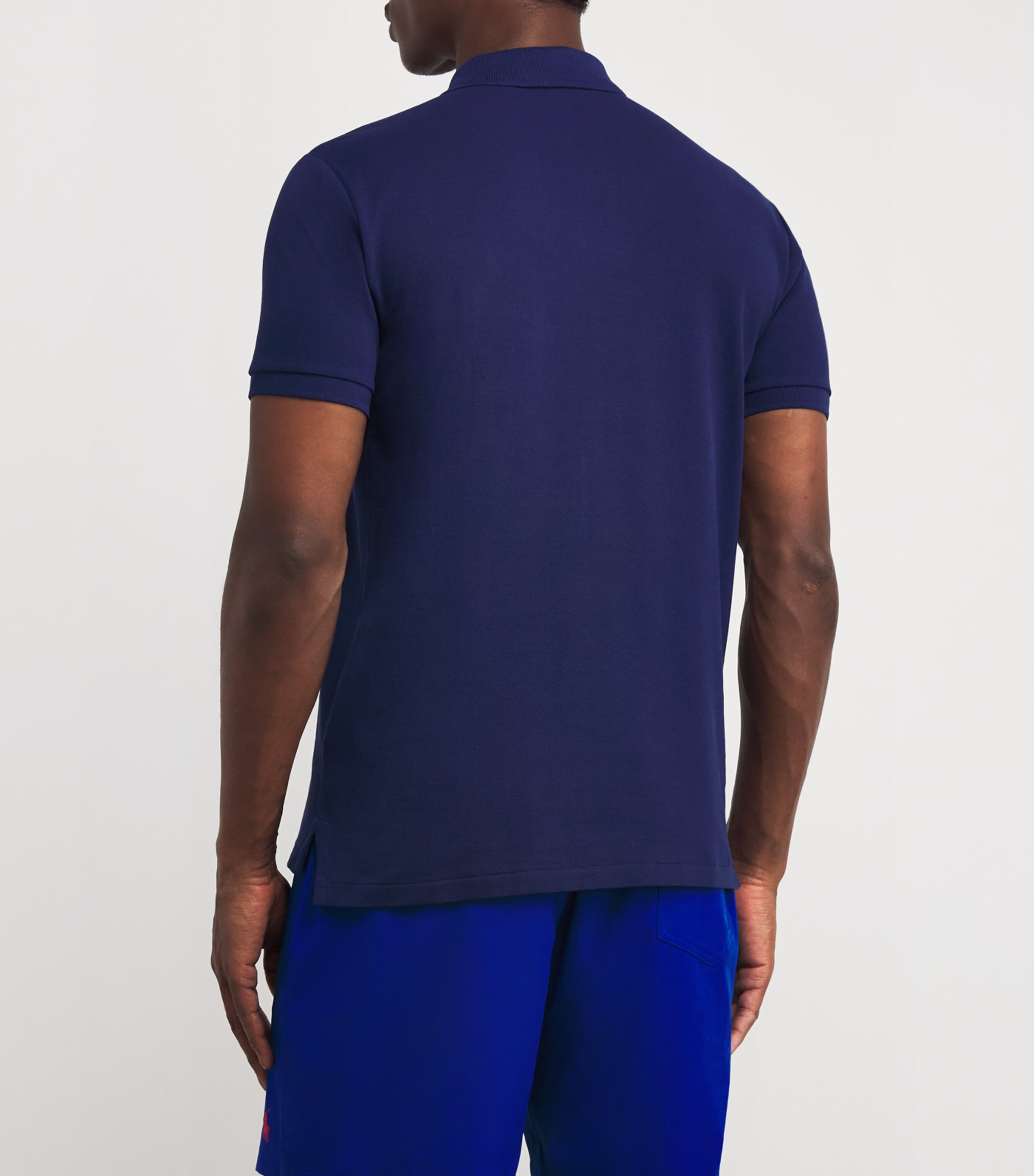 Cotton Mesh Custom-Fit Polo Shirt NEWPORT NAVY Image 4