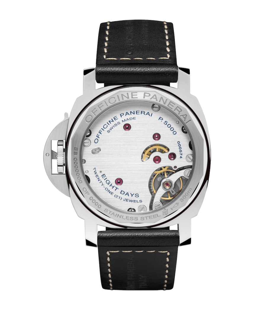 Panerai Stainless Steel Luminor 8 Giorni Watch 44mm Black Image 4
