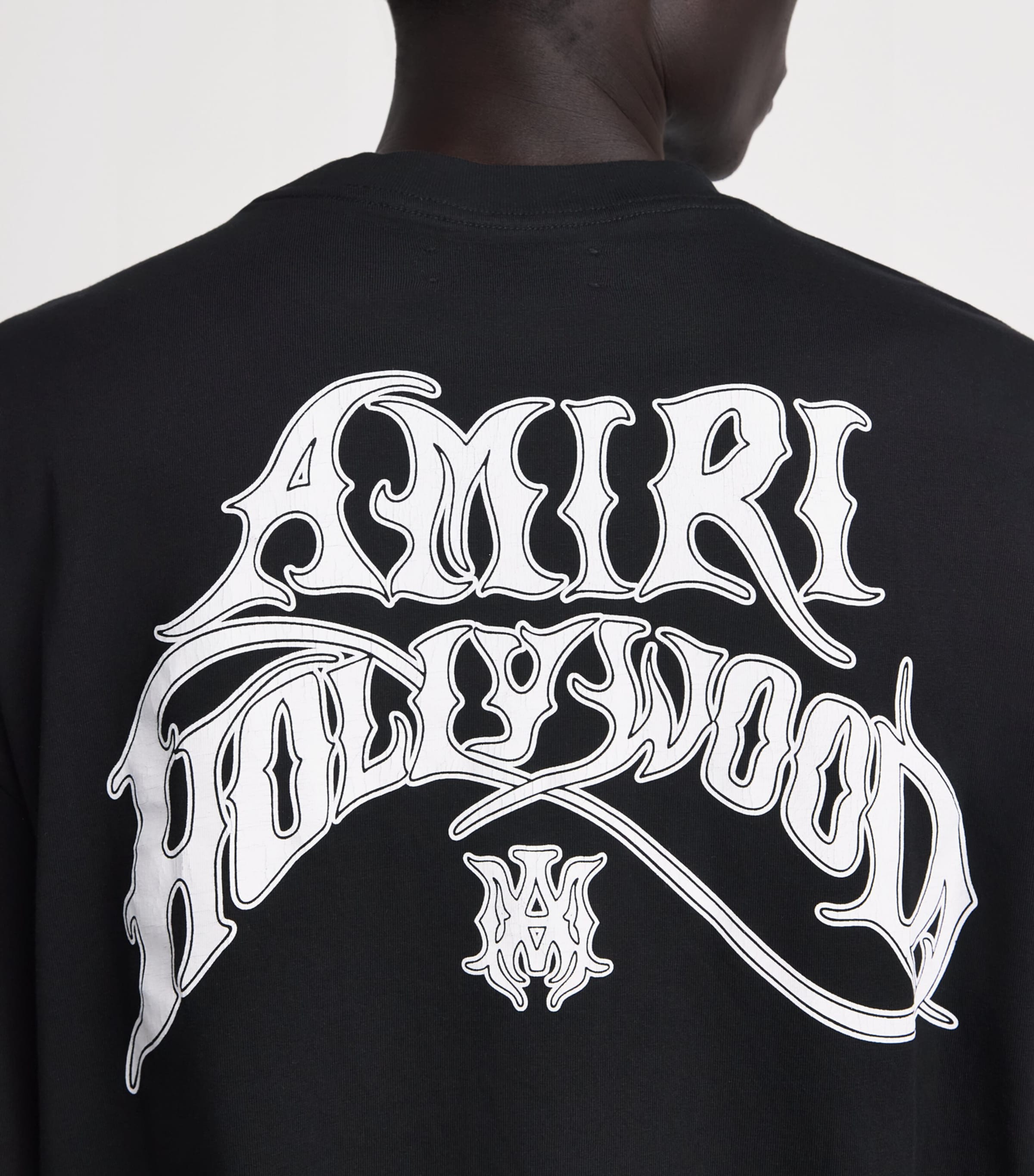 AMIRI Mens Cotton Hollywood T-Shirt Black Image 3
