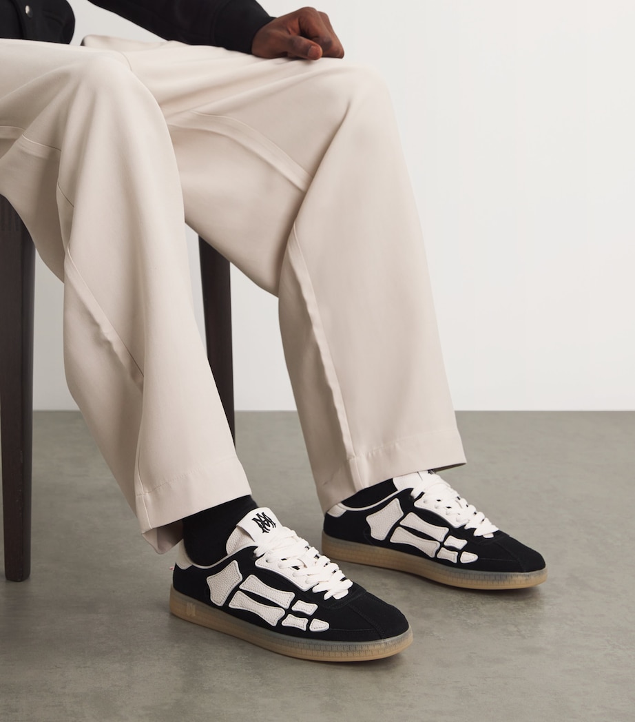 AMIRI Suede Pacific Bones Sneakers Black Image 2