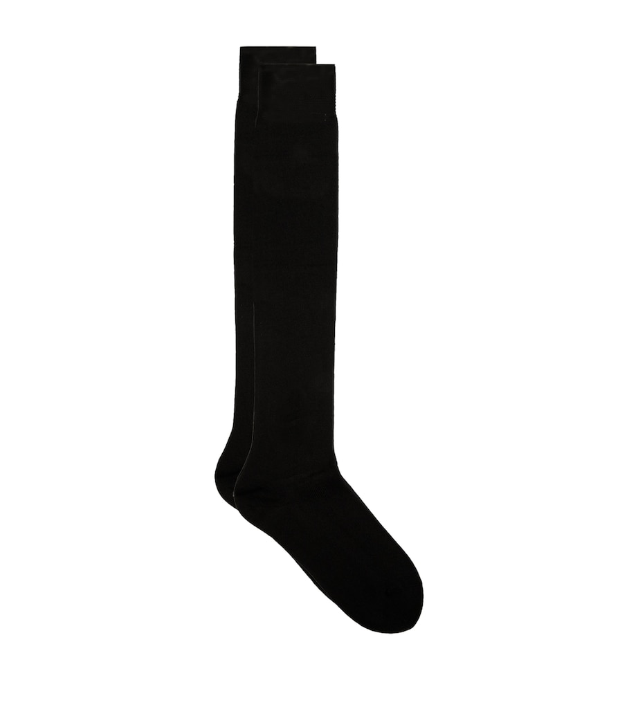 Cashmere-Blend No.1 Knee High Socks 3009 BLACK Image 2