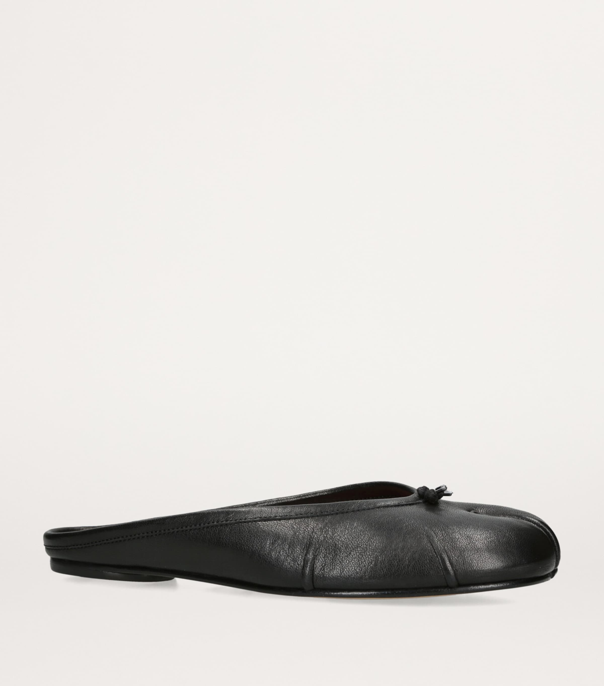 Maison Margiela Leather Tabi Ballerina Ballet Flats Black Image 3