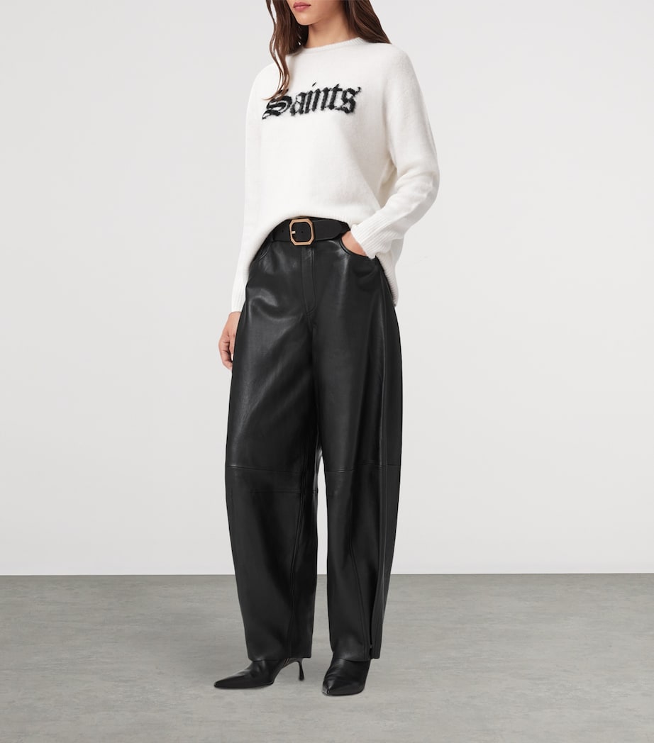 Leather Jett Lea Trousers BLACK Image 2