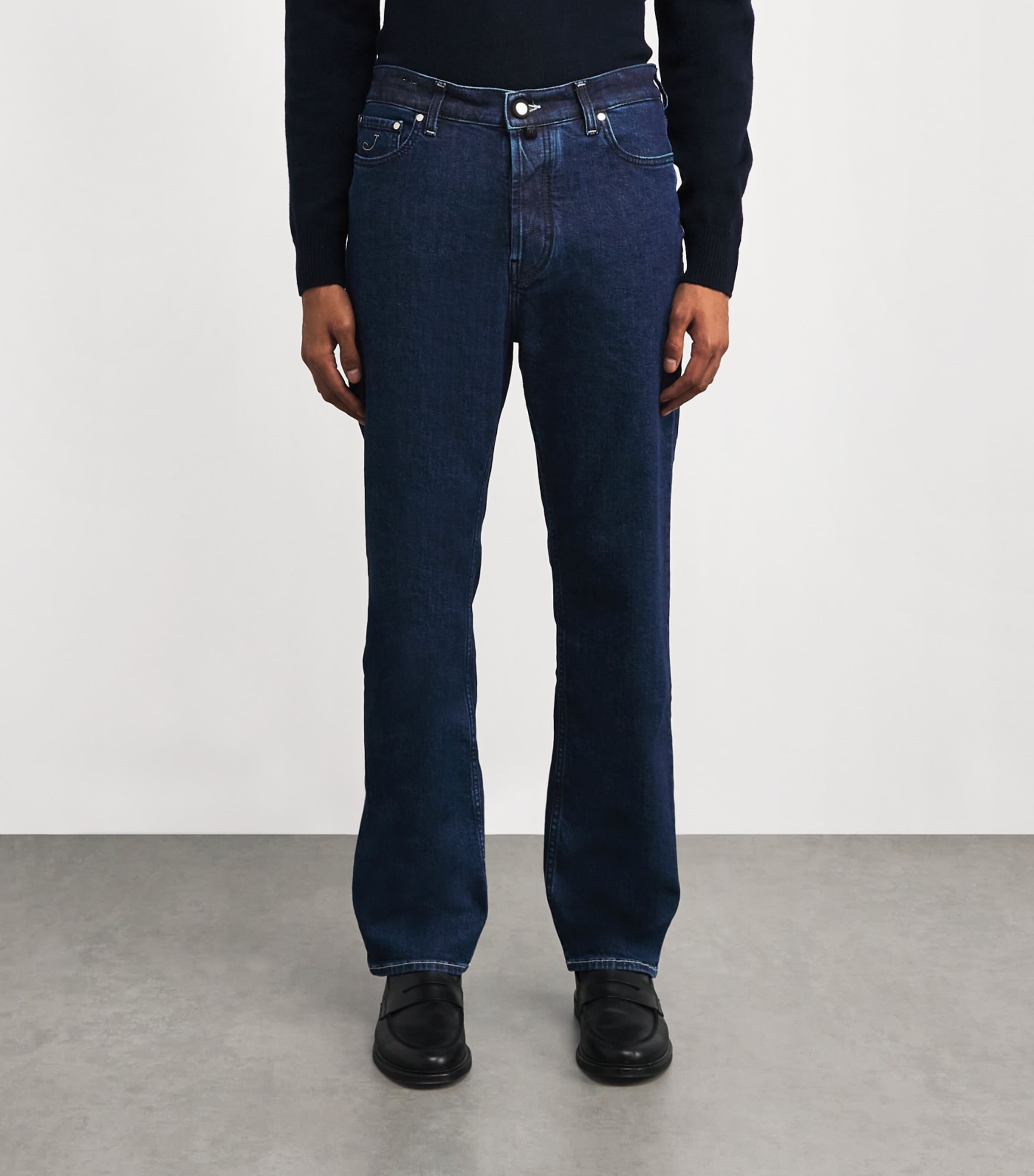 Stretch-Cotton Sean Relaxed Jeans 100D Image 3