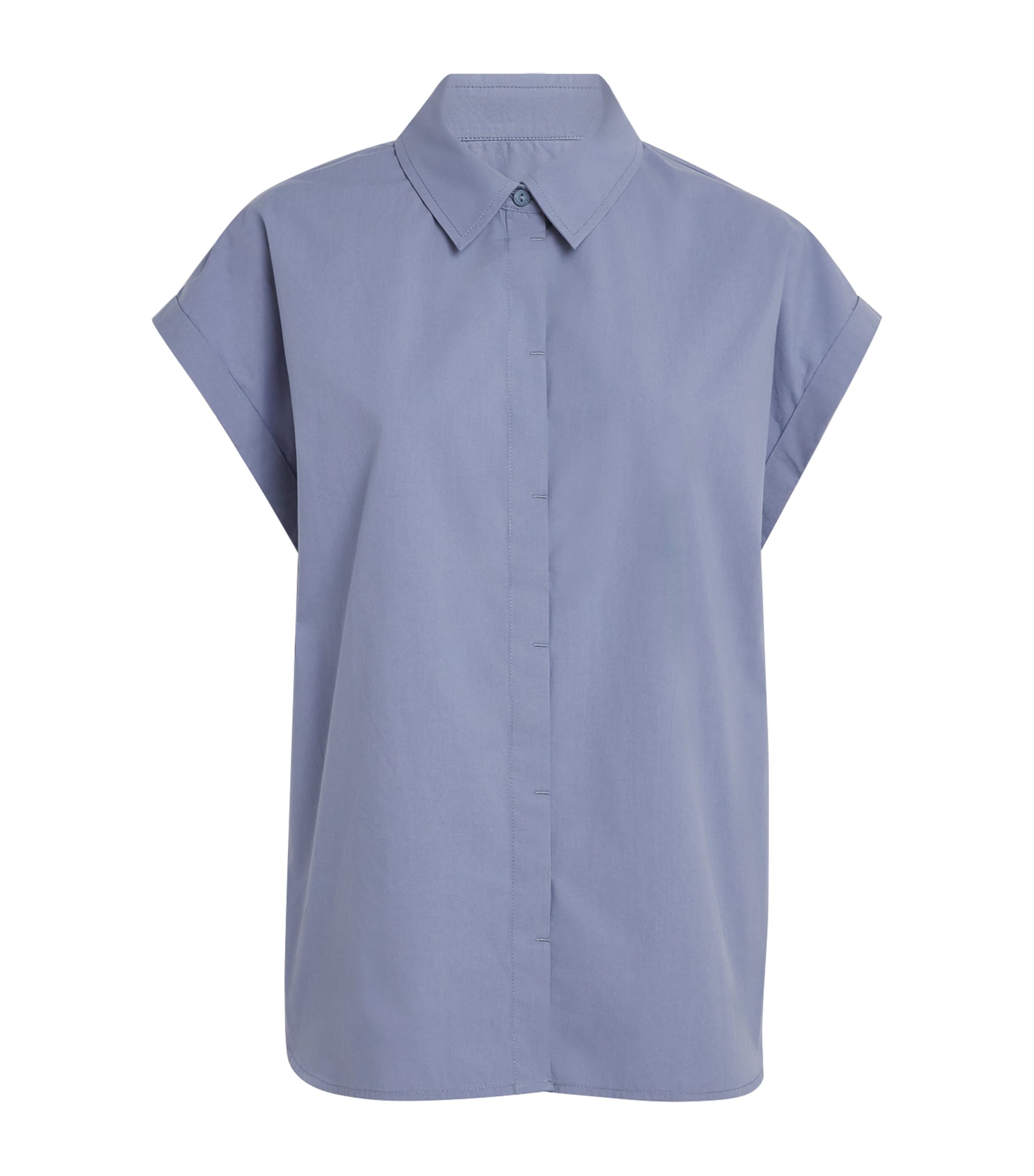 Matteau Cotton Poplin Relaxed Shirt In Blue