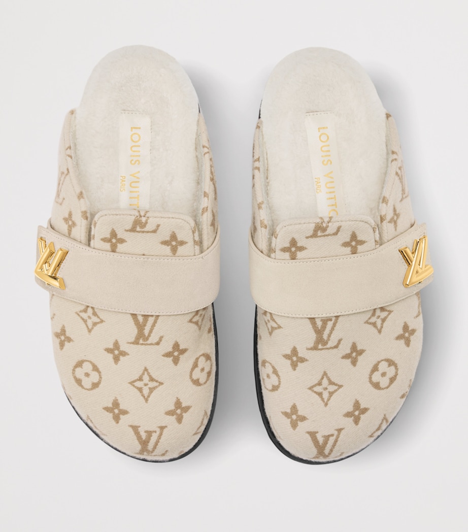 Cashgora LV Cosy Flat Comfort Mules BEIGE Image 5