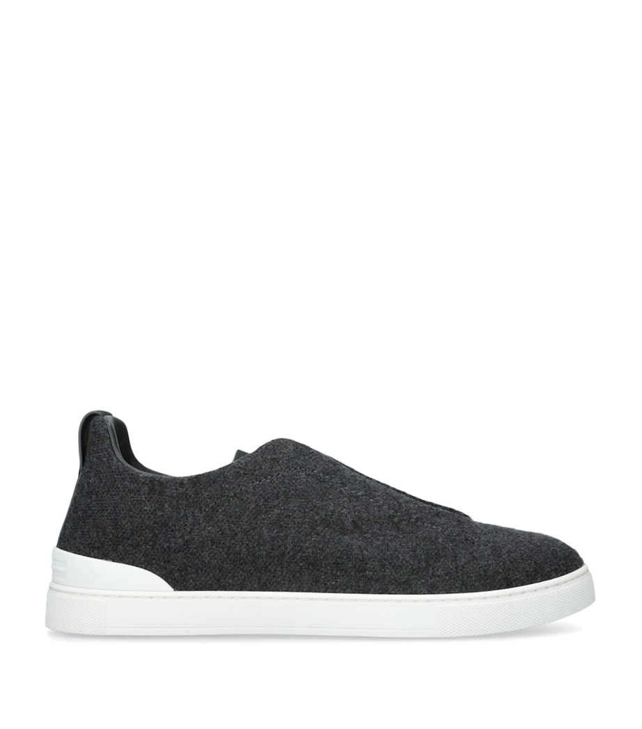 Oasi Cashmere Triple Stitch Sneakers GREY/DARK Image 1