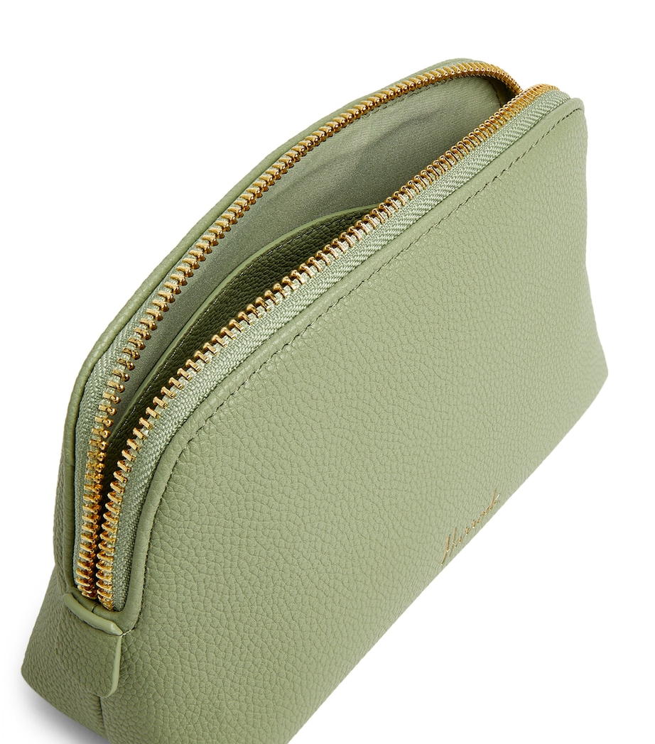 Harrods Oxford Cosmetic Bag Light Green Image 2