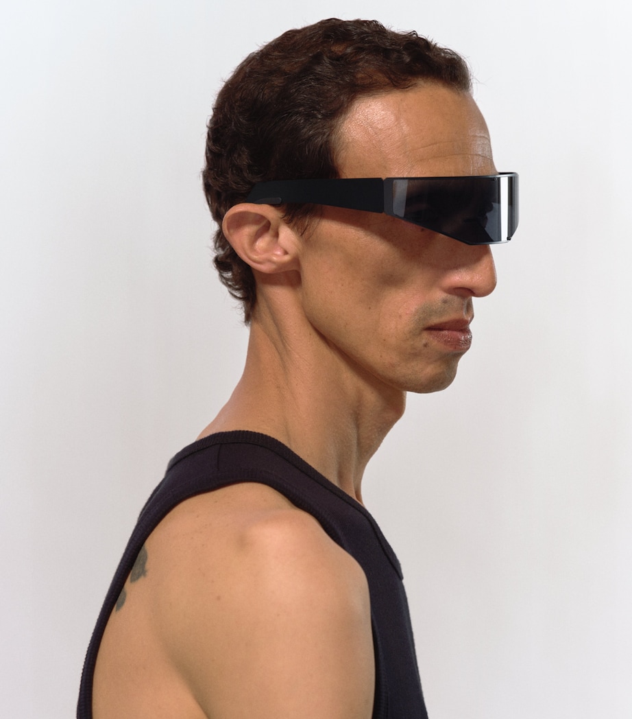 Rick Owens Stainless Steel Cyclops Sunglasses Image 4