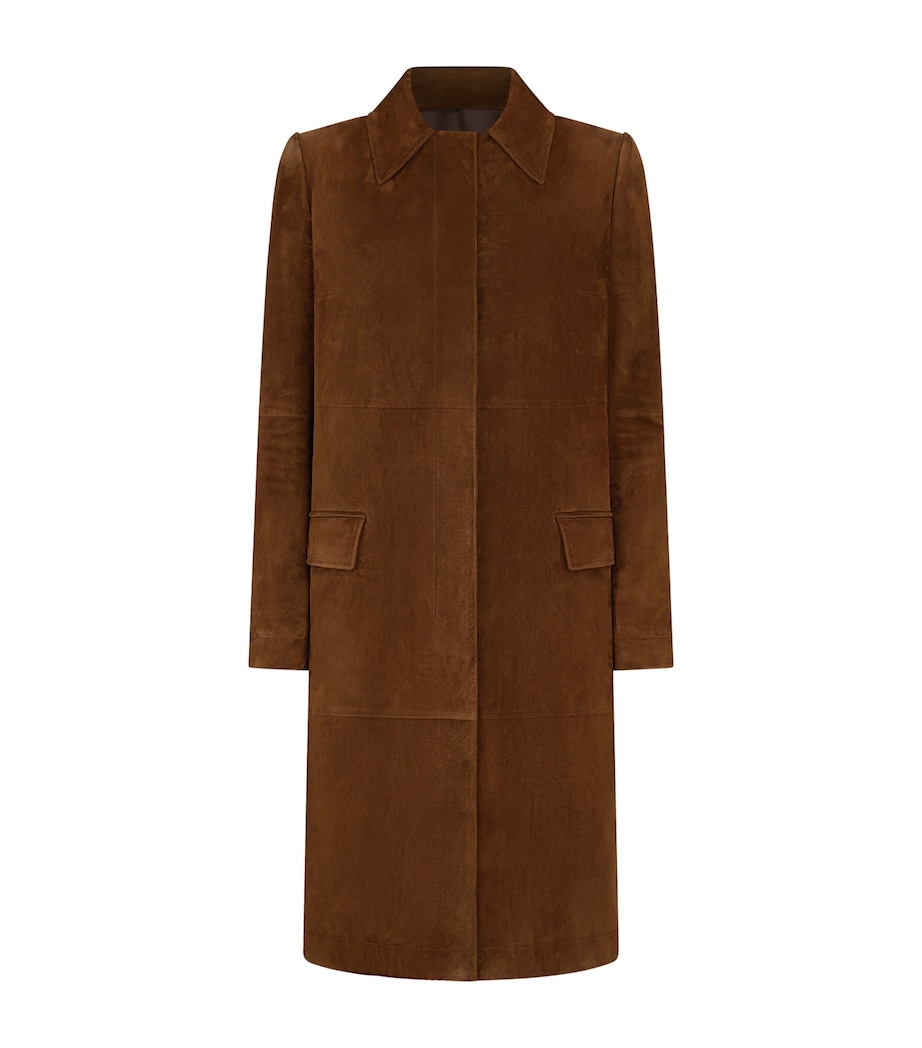 TOM FORD Womens Suede Coat Edl Image 1