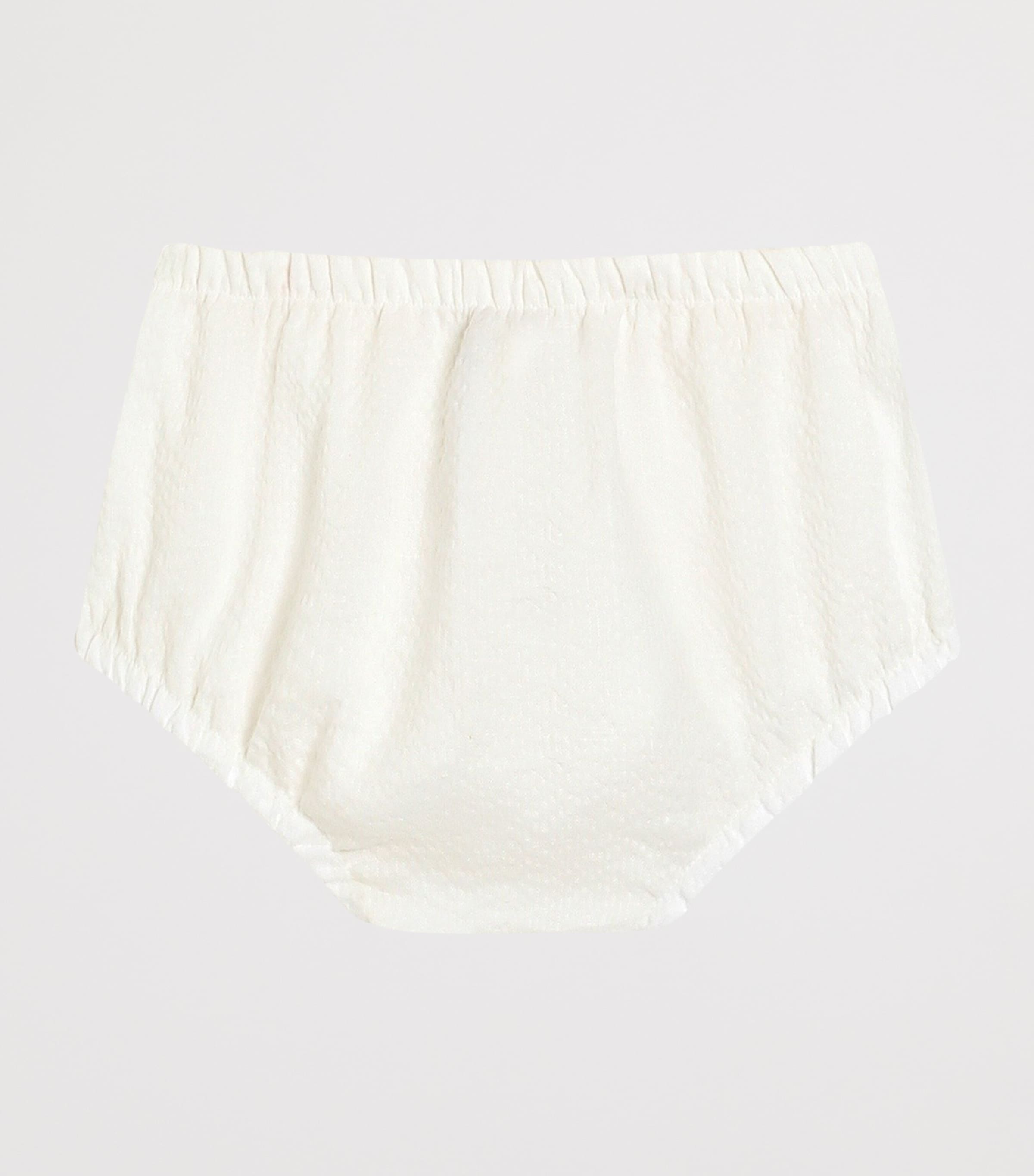 Dolce&Gabbana Kids Linen Seersucker Dress (3-30 Months) Whit Image 3