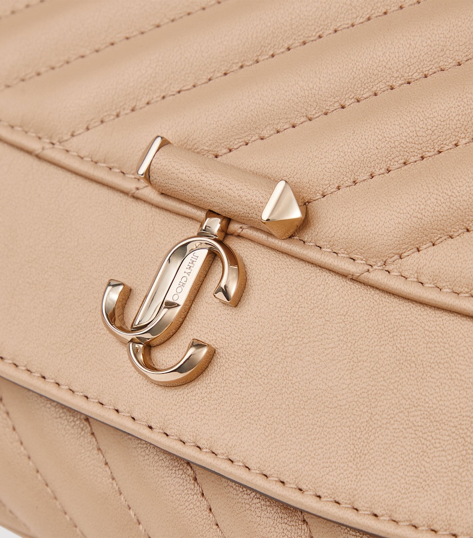 Jimmy Choo Medium Quilted Leather Cross-Body Bag Chai/shiny Gold Image 5