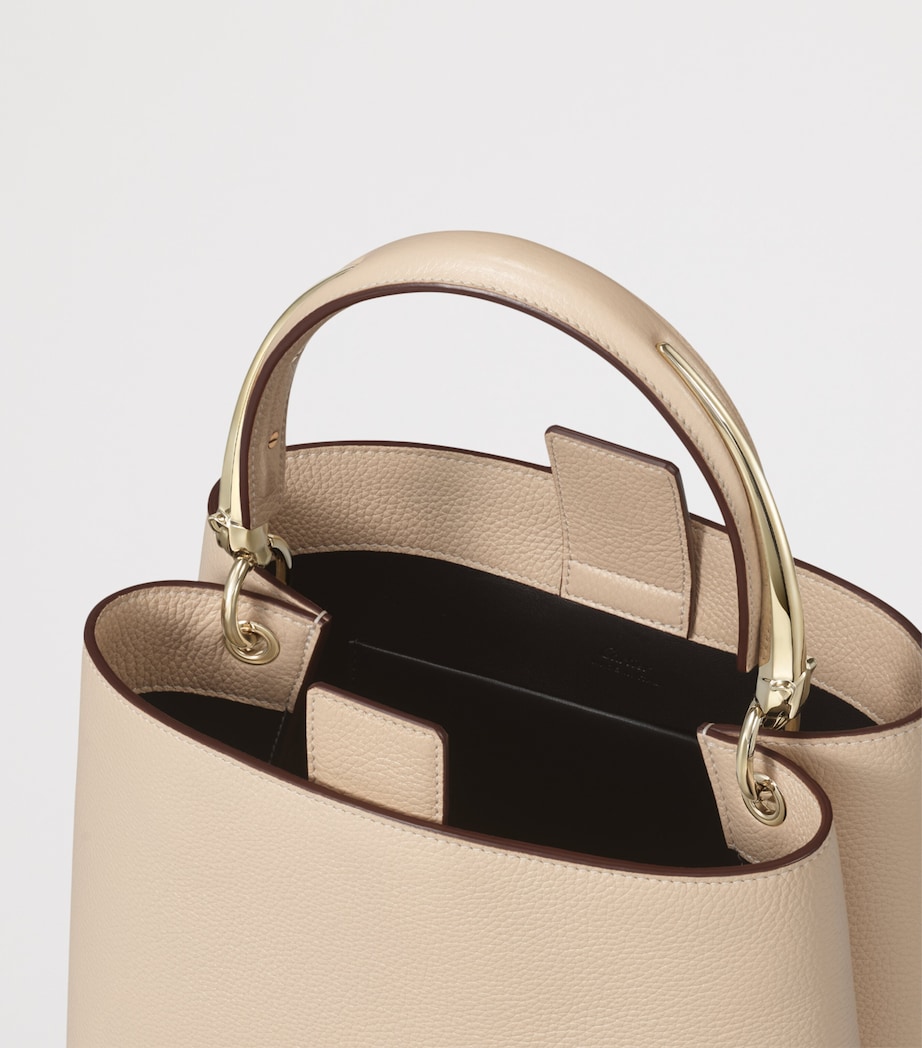 Cartier Leather Panthère de Cartier Double Top-Handle Bag Cord Beige Image 4