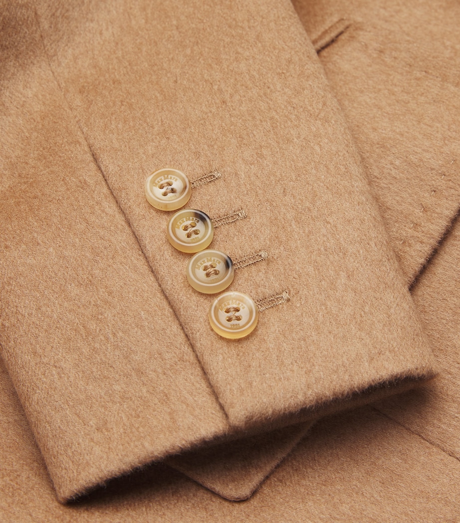 Camel Hair Double-Breasted Blazer CAMEL Image 5