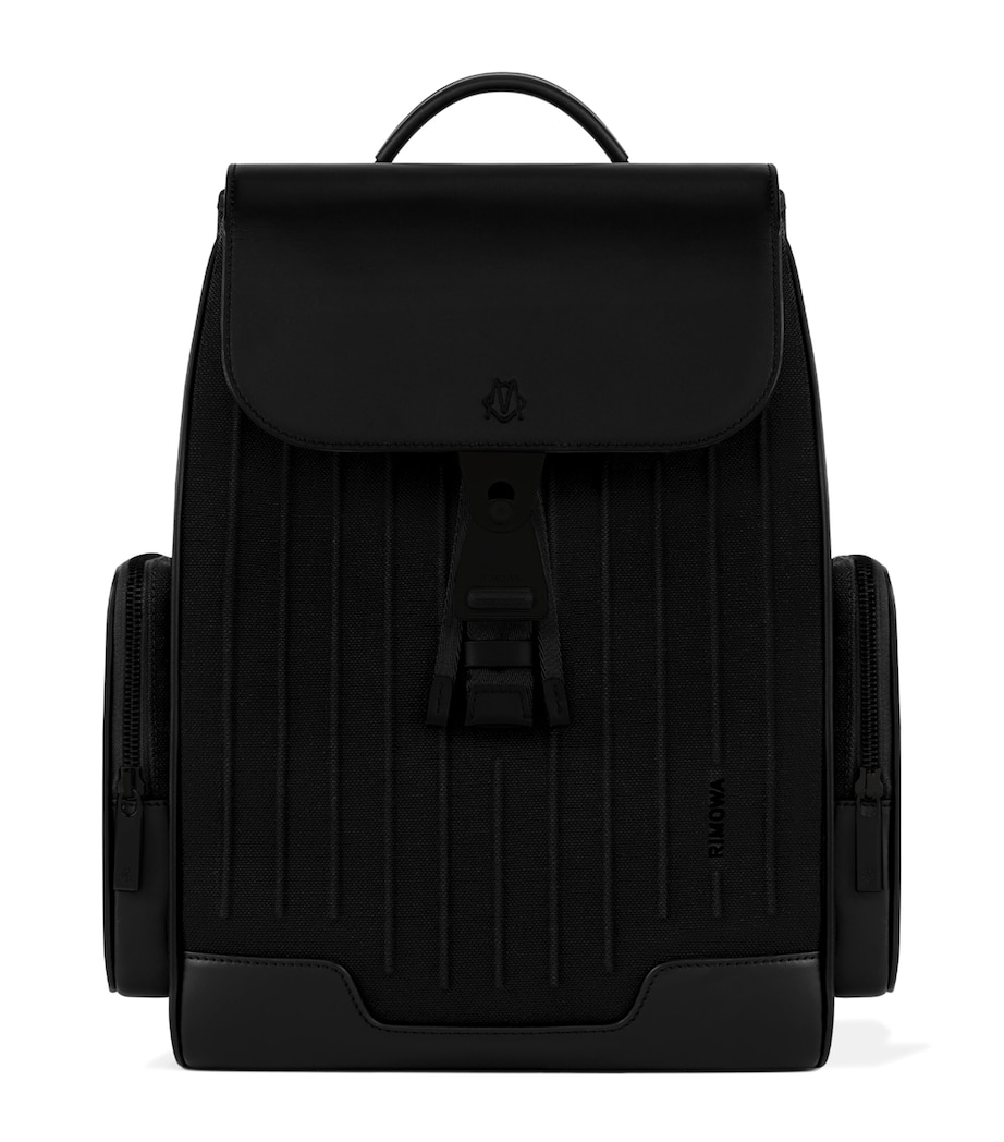 Never Still Flap Backpack ALL BLACK Image 1