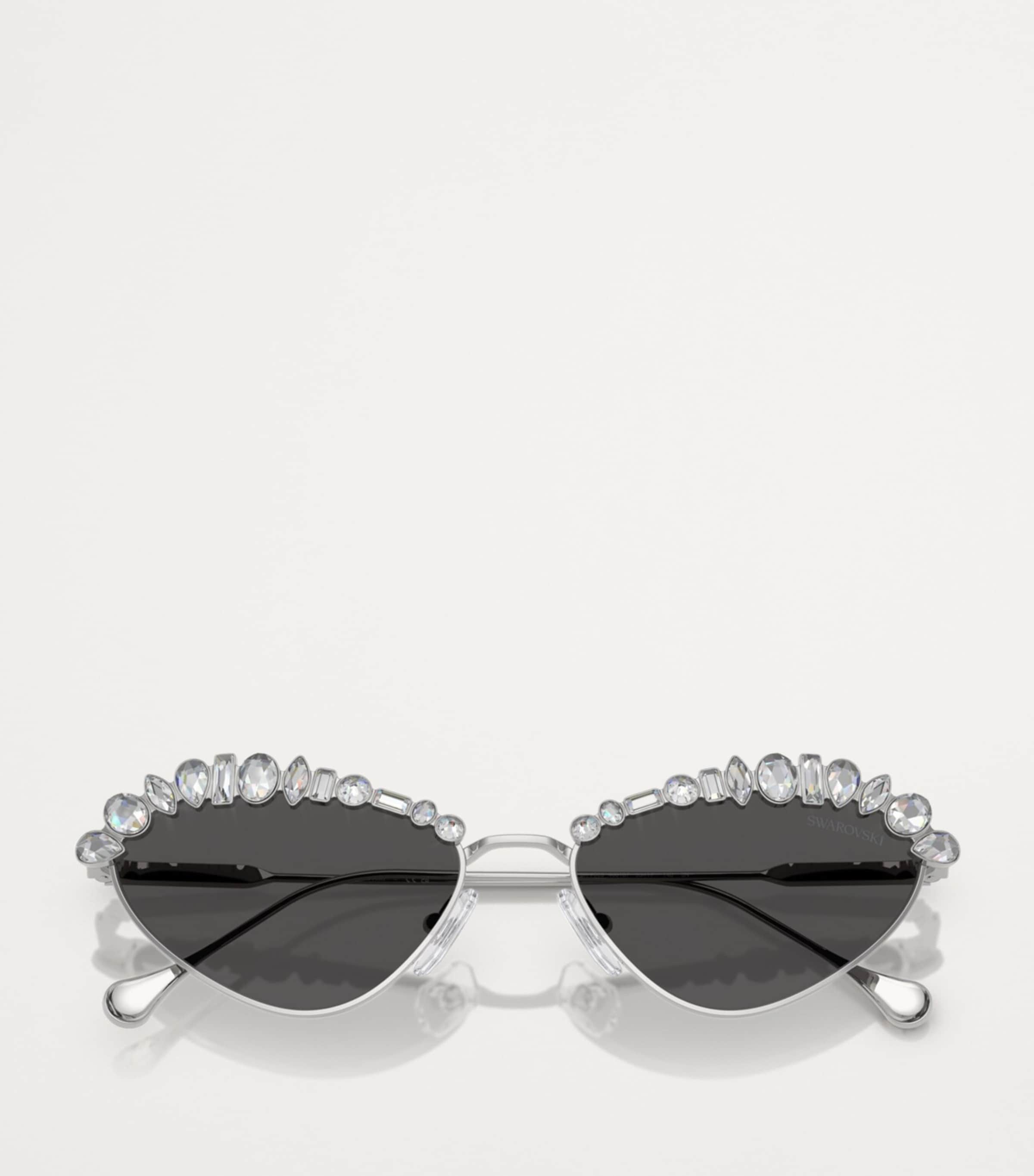スワロフスキー Swarovski Silver Metal SK7009 Sunglasses | Harrods US