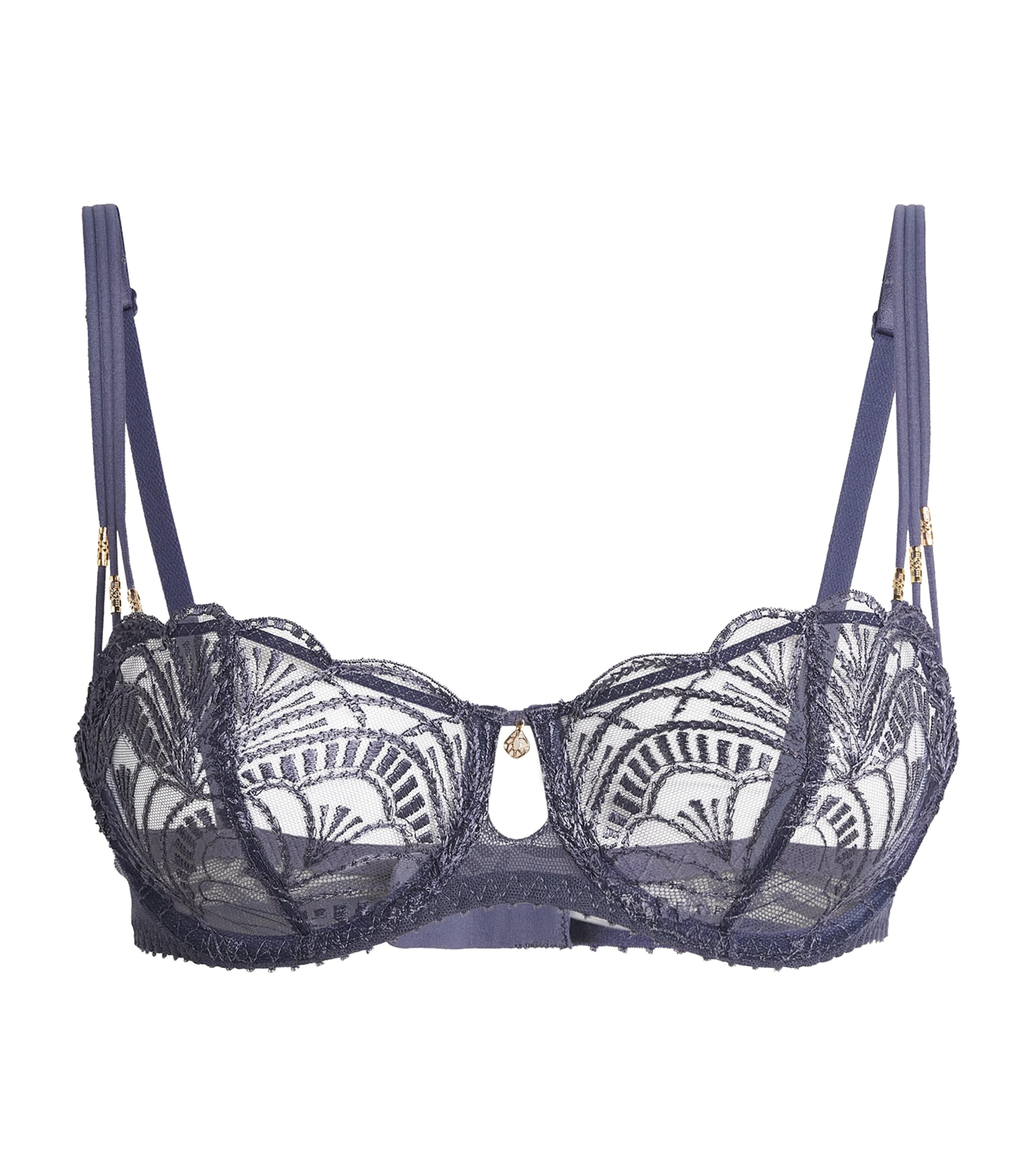 Aubade Vibes Half-cup Bra In Blue