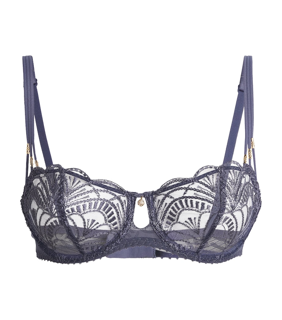 Vibes Half-Cup Bra DENIM Image 1
